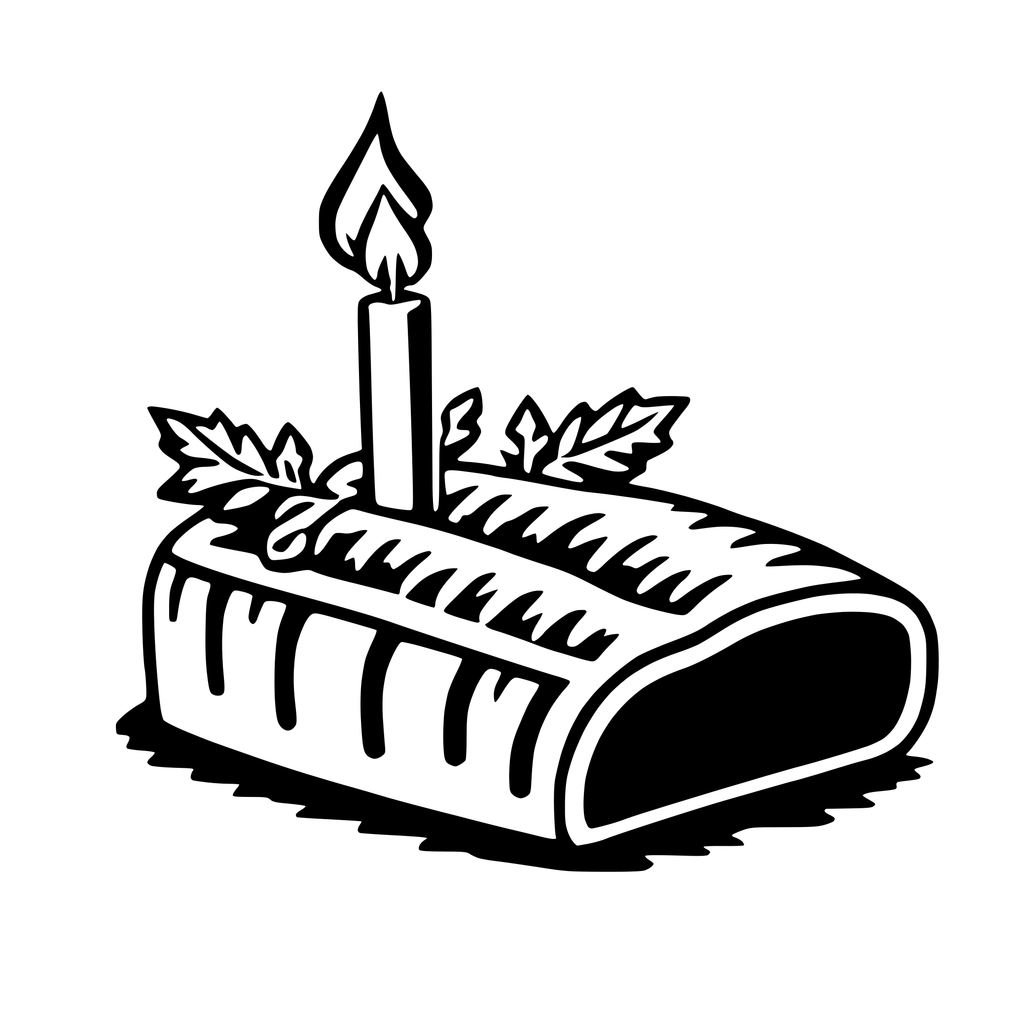 AI-generated SVG of a yule log