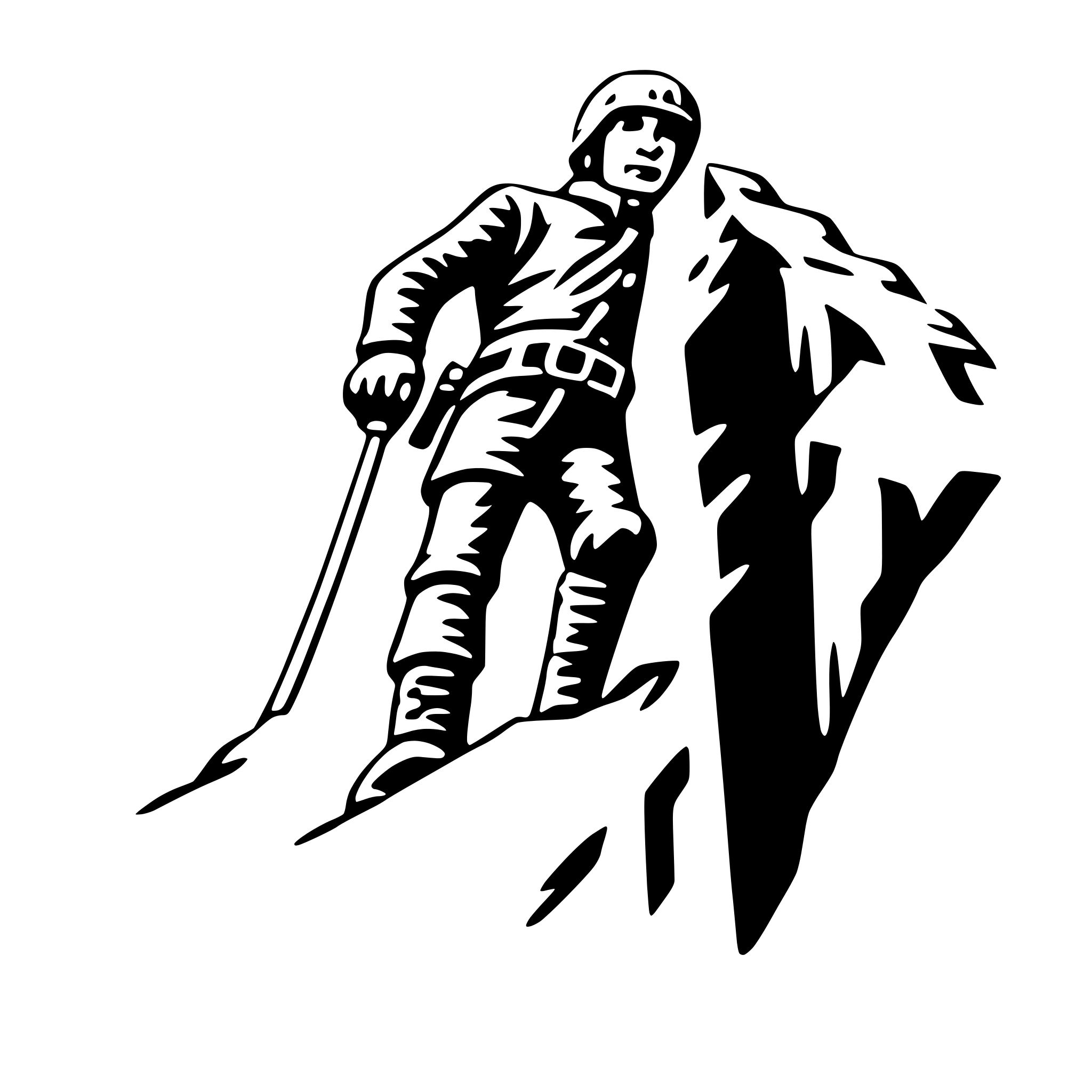 AI-generated SVG of a ice climbing glacier