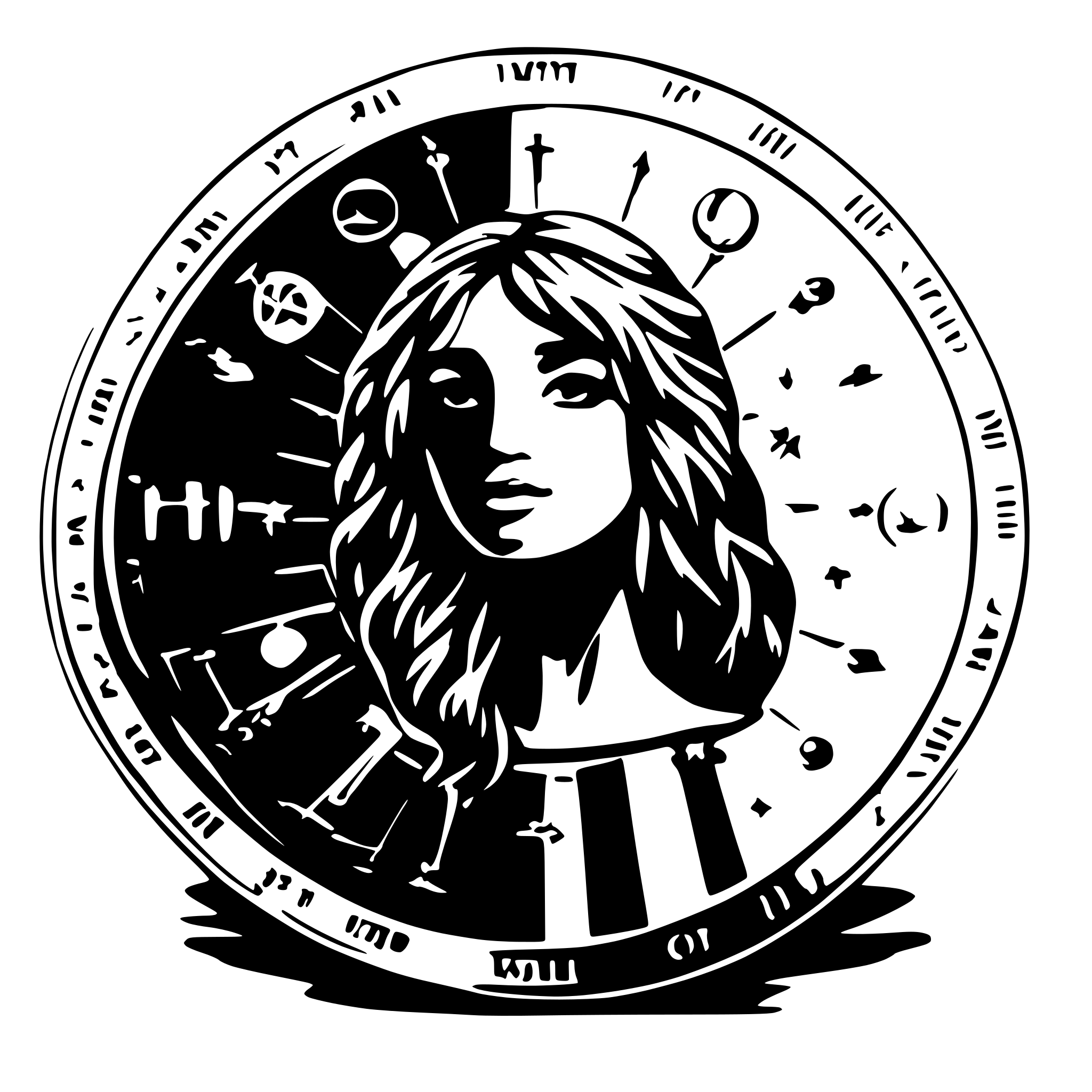AI-generated SVG of a zodiac signs
