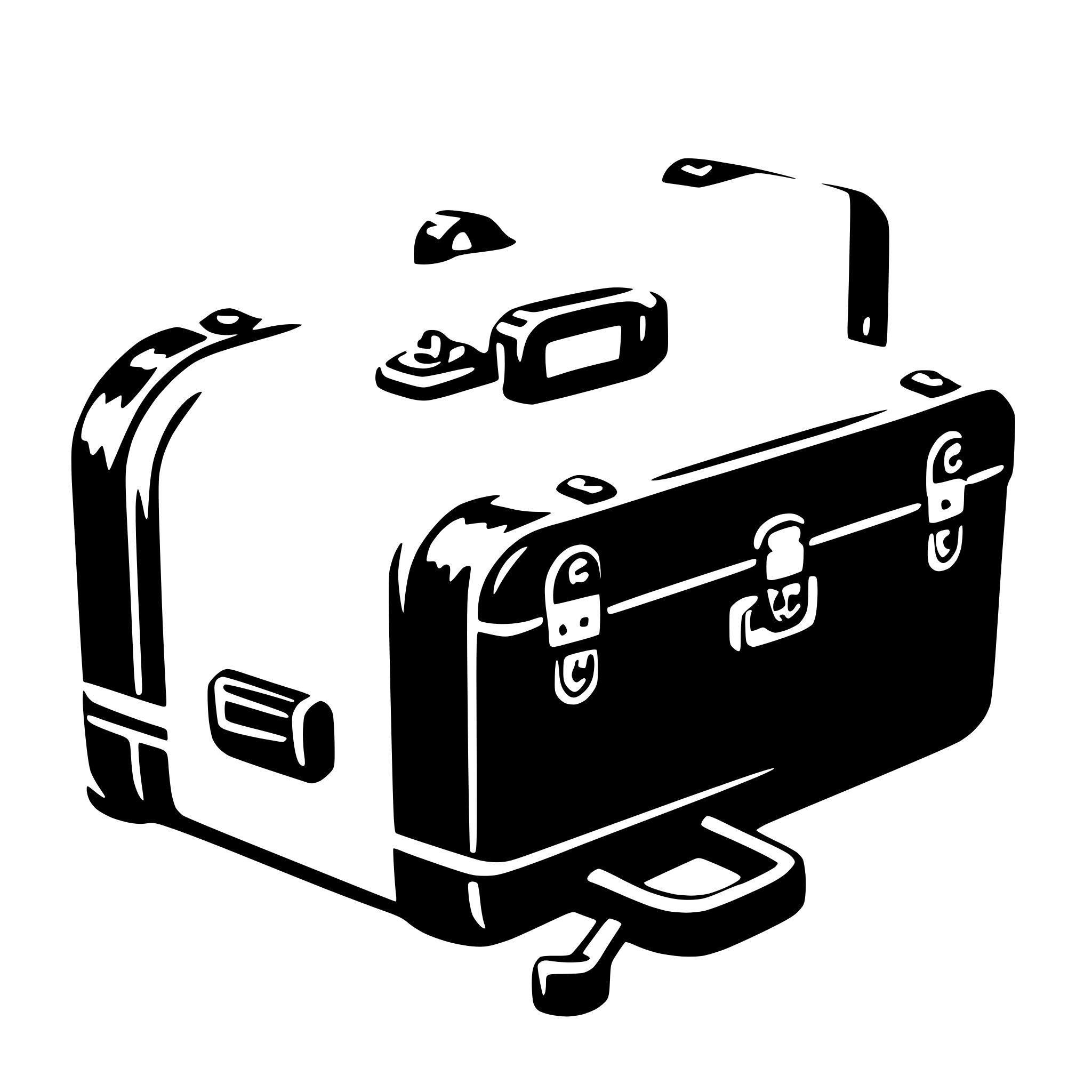 AI-generated SVG of a suitcase