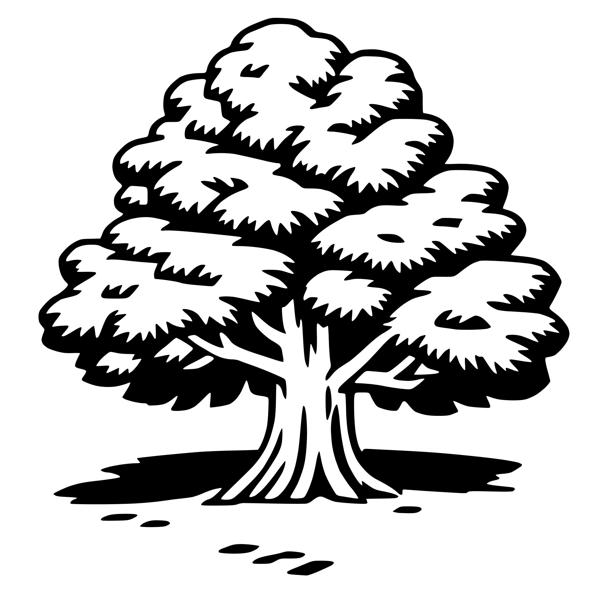 AI-generated SVG of 'yew tree'