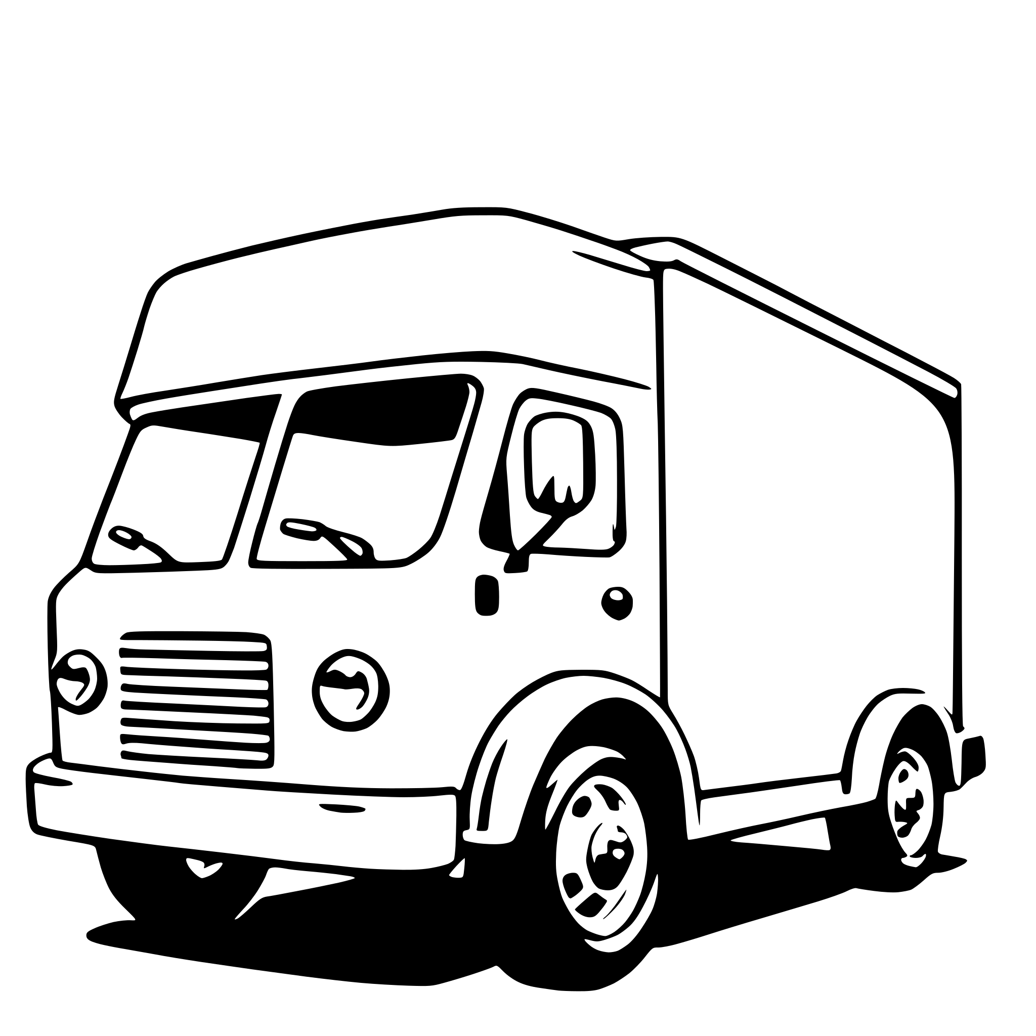 AI-generated SVG of a box truck