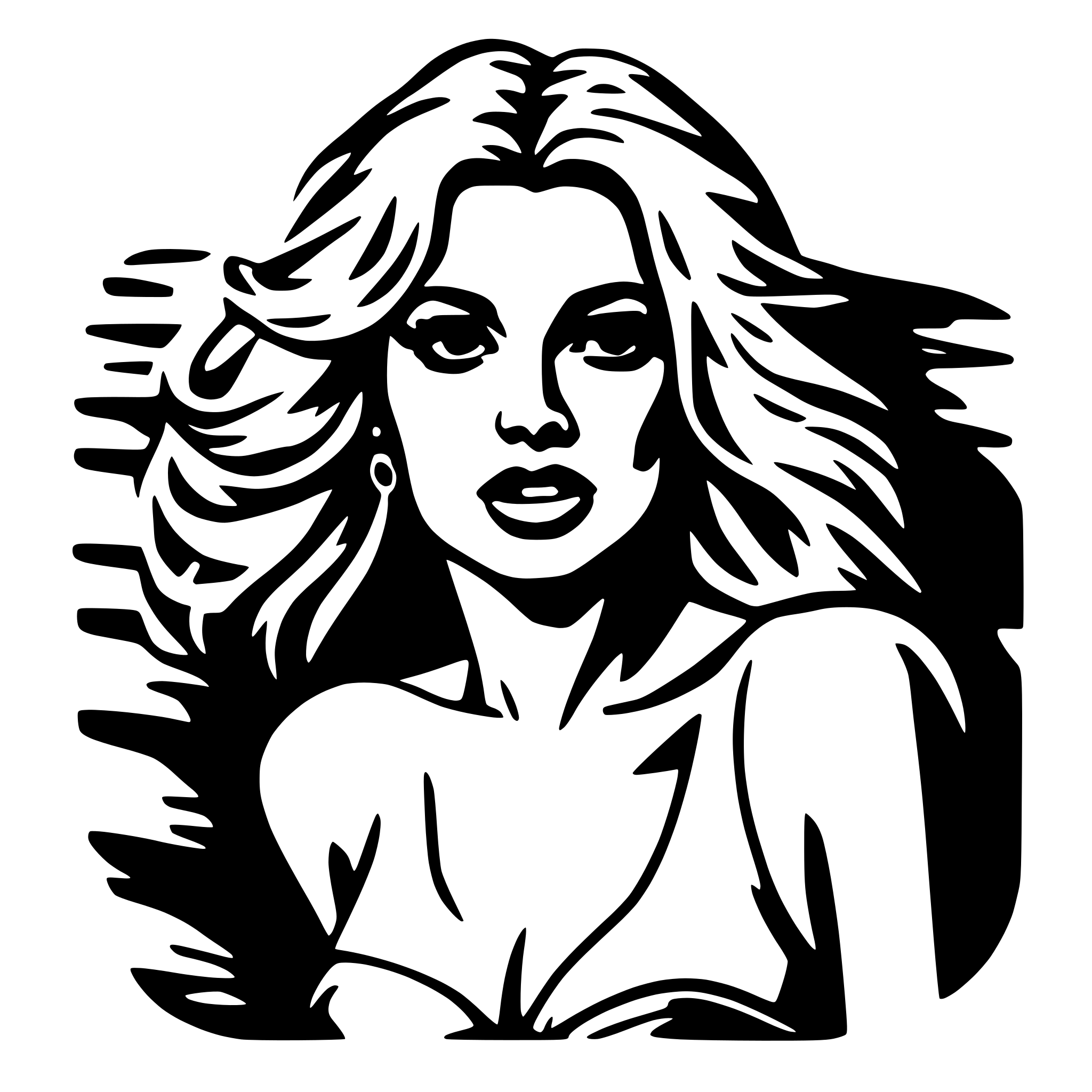 AI-generated SVG of a Britney Spears as bikini