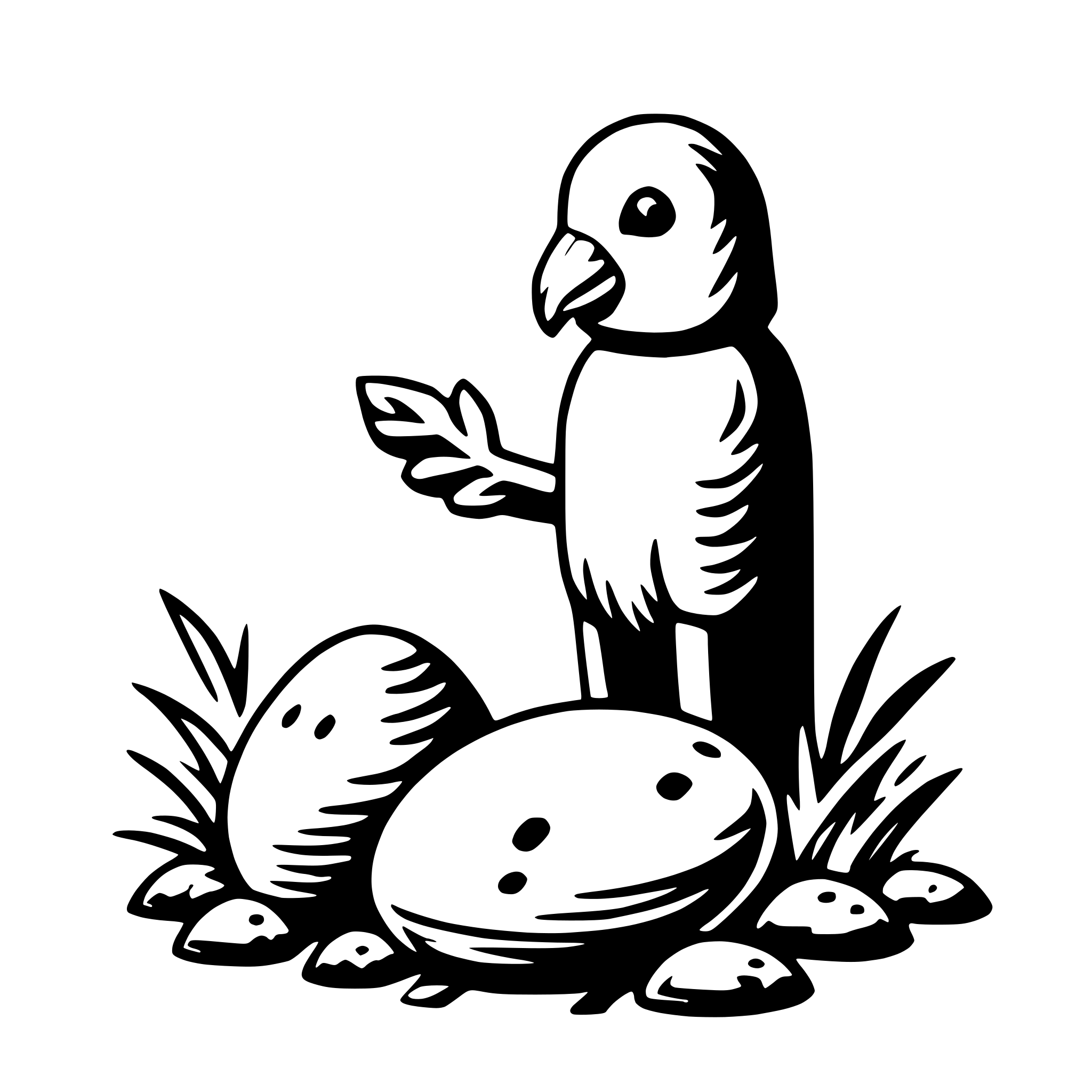 AI-generated SVG of a easter hunt