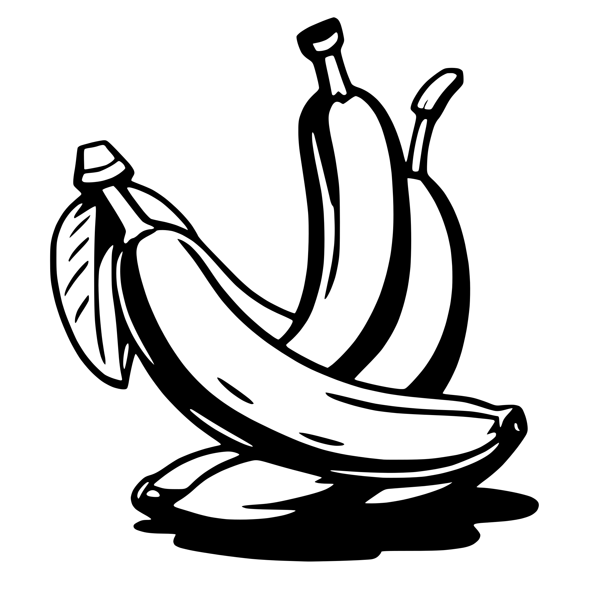AI-generated SVG of a banana