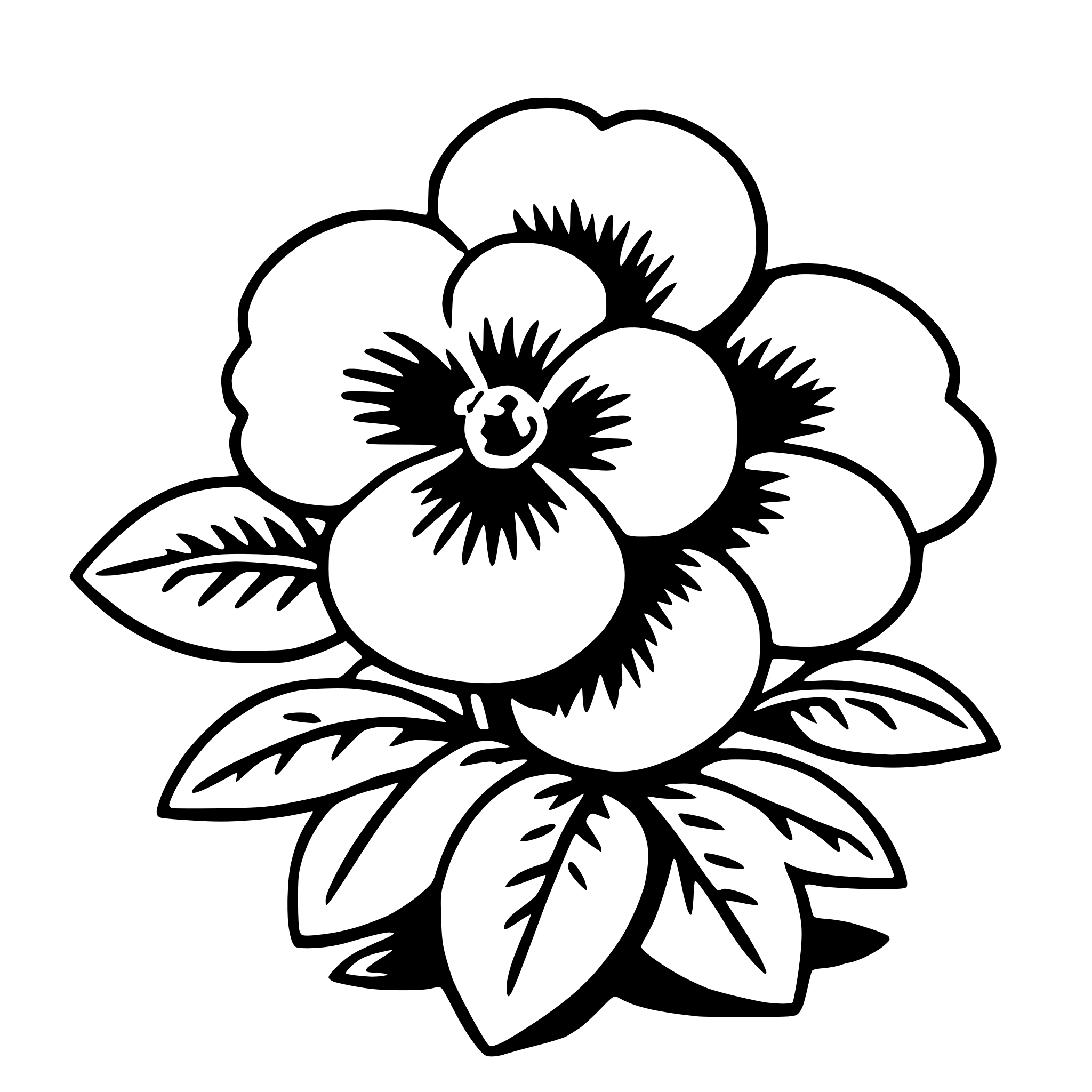 AI-generated SVG of 'pansy'