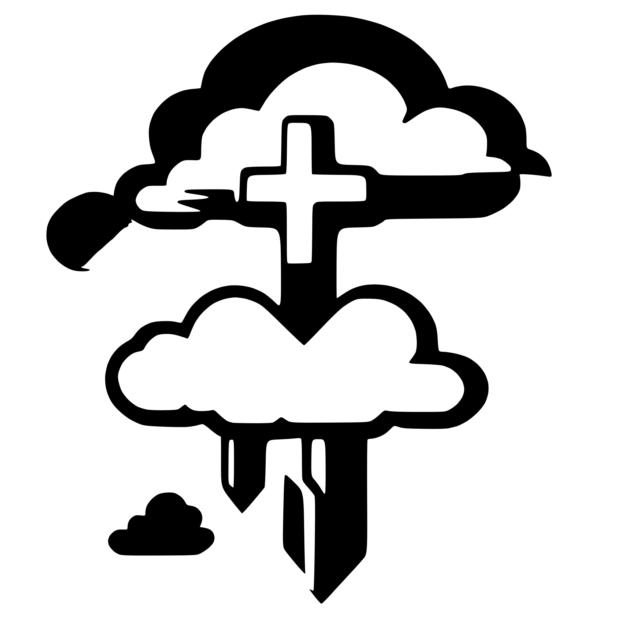 AI-generated SVG of 'plus symbol inside a cloud'