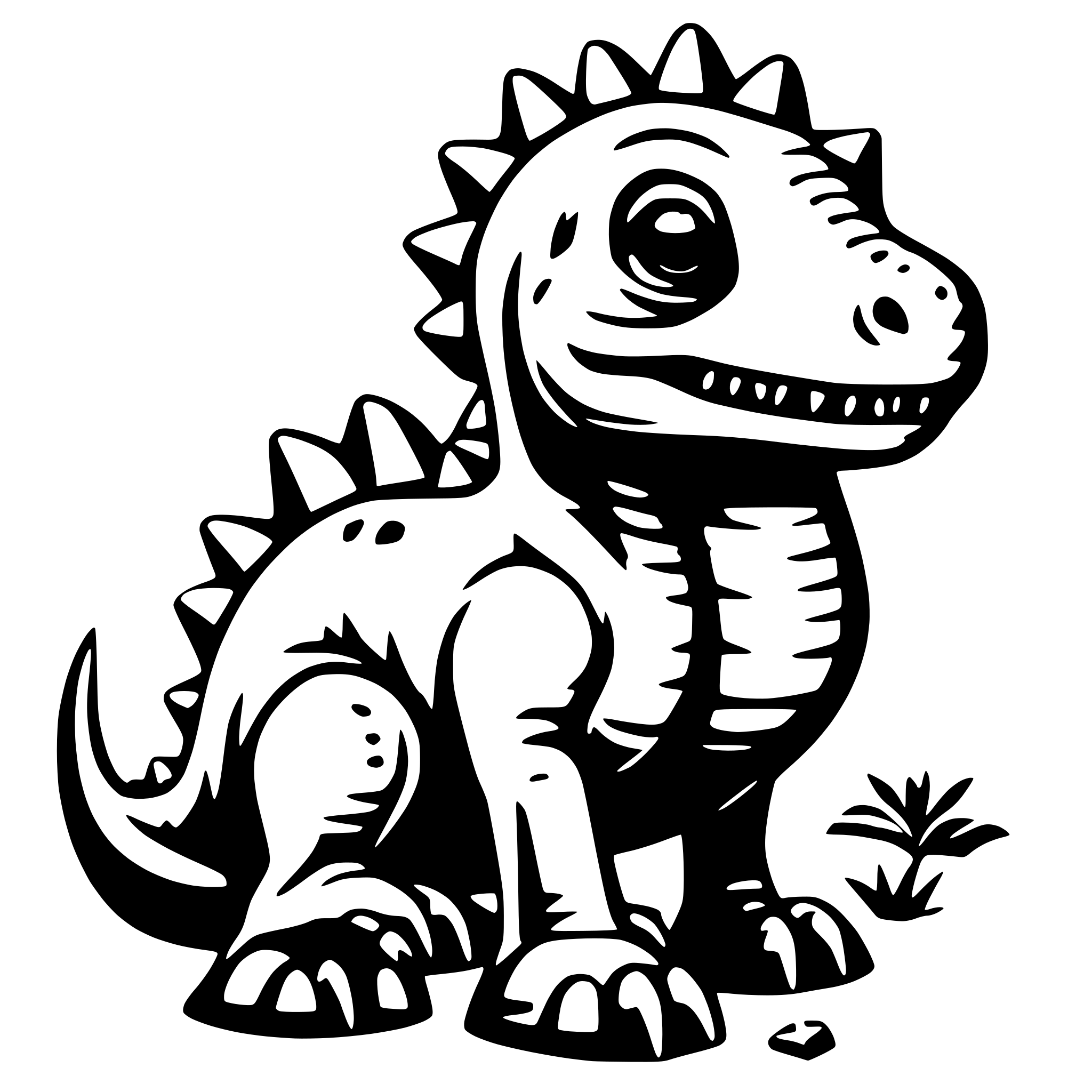 AI-generated SVG of 'dinosaure as a puzzle'