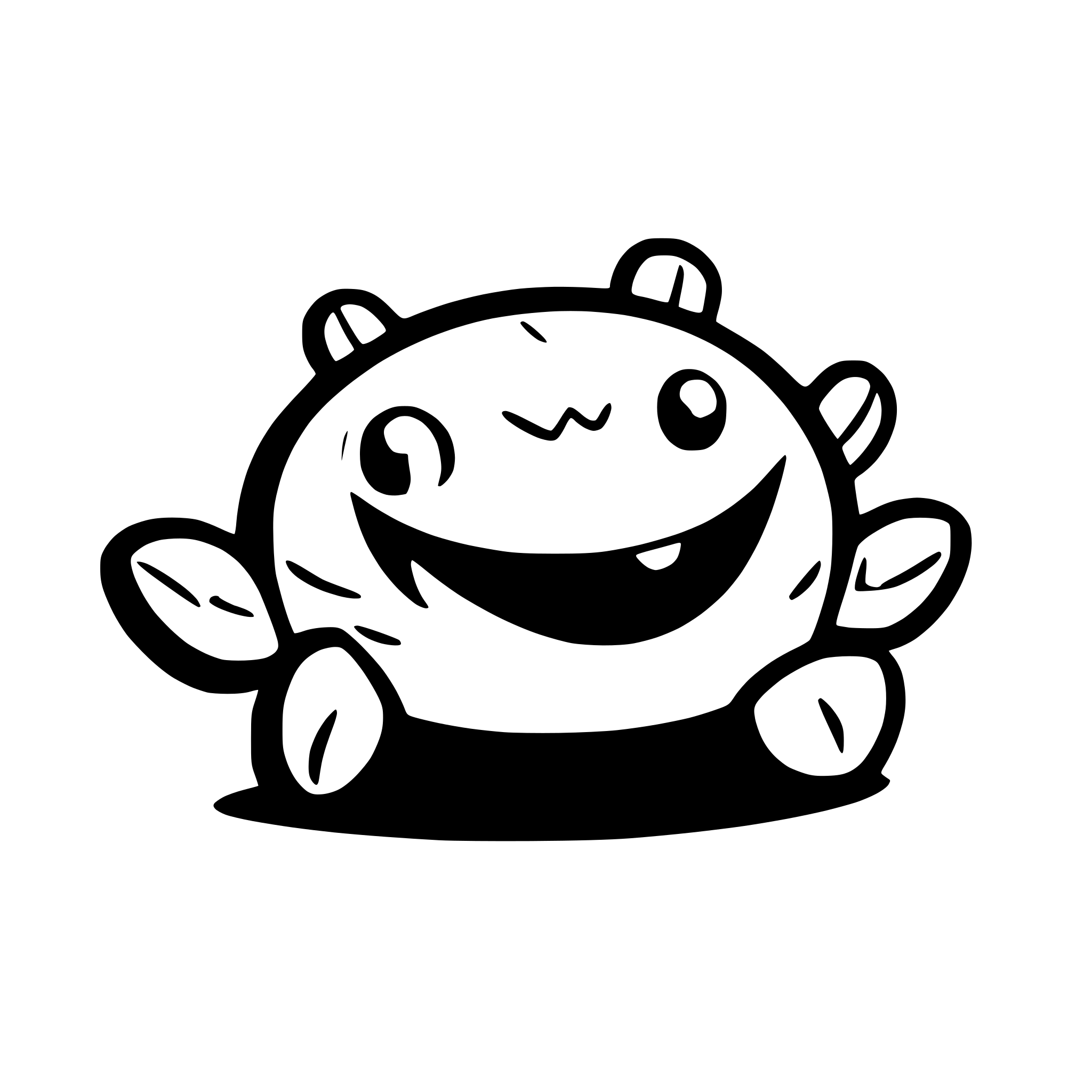 AI-generated SVG of 'cute crab smiling'