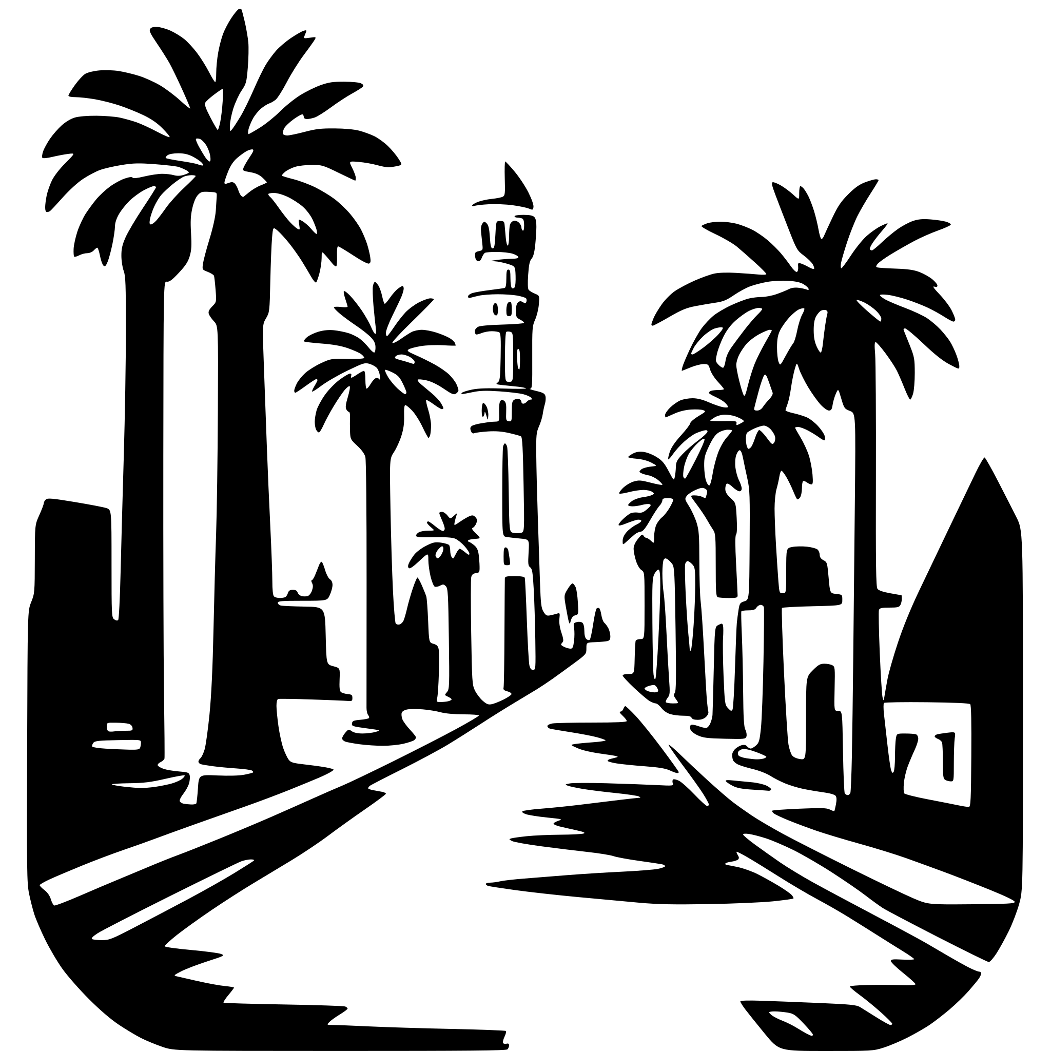 AI-generated SVG of a damascus