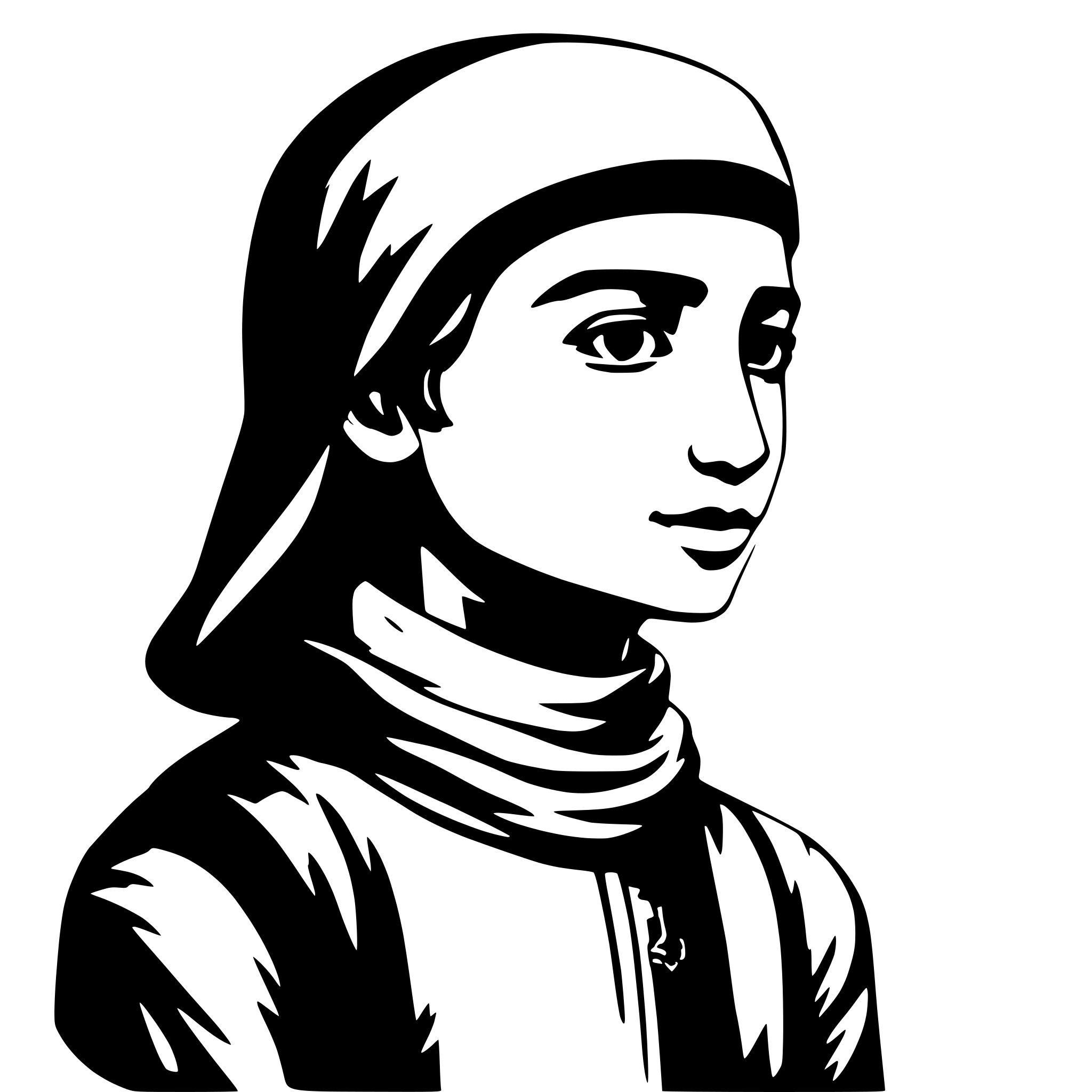 AI-generated SVG of a muslim boy