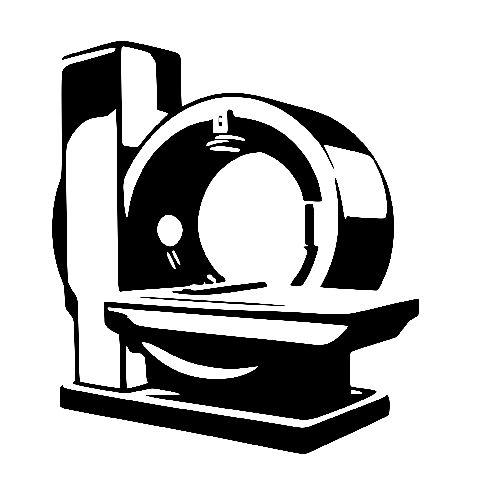 AI-generated SVG of a A simple logo of a CT scanner powered by AI AI-generated SVG of a A simple logo of a CT scanner powered by AI
