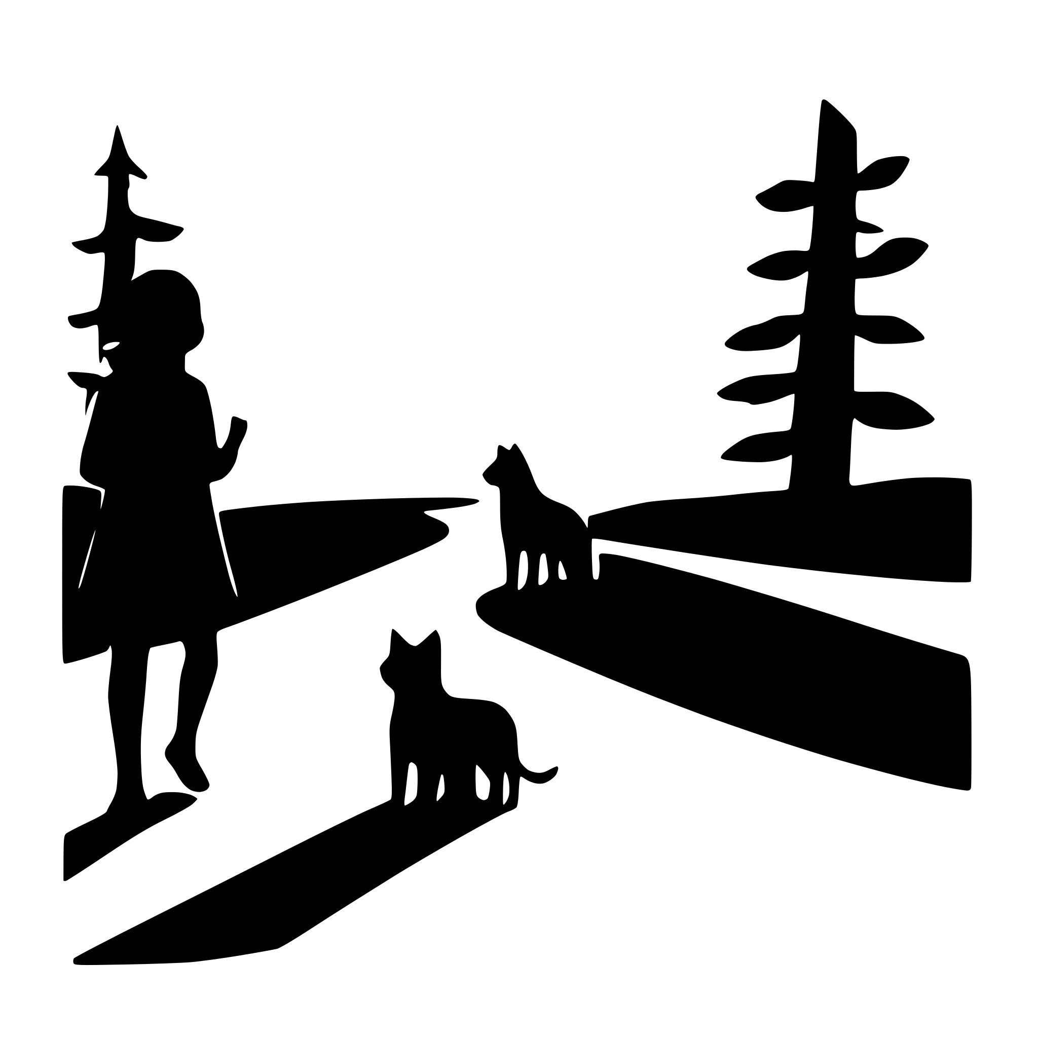 AI-generated SVG of 'dog trail'