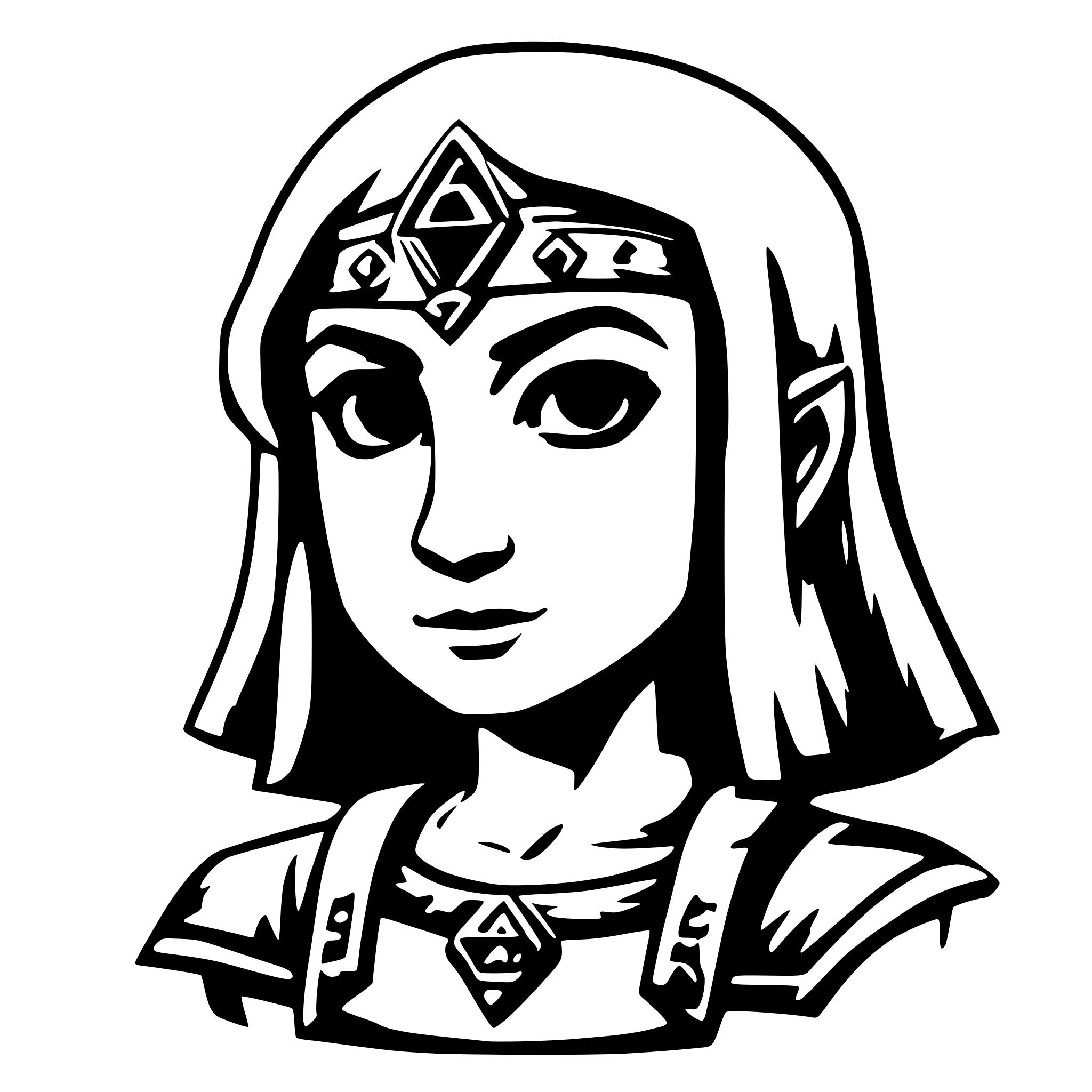 AI-generated SVG of a zelda like character
