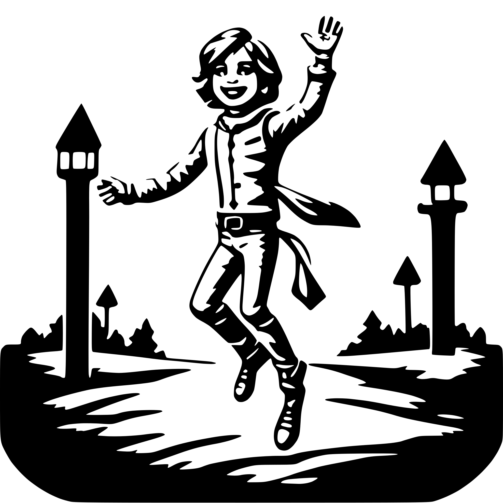 AI-generated SVG of 'Jumping Jack'