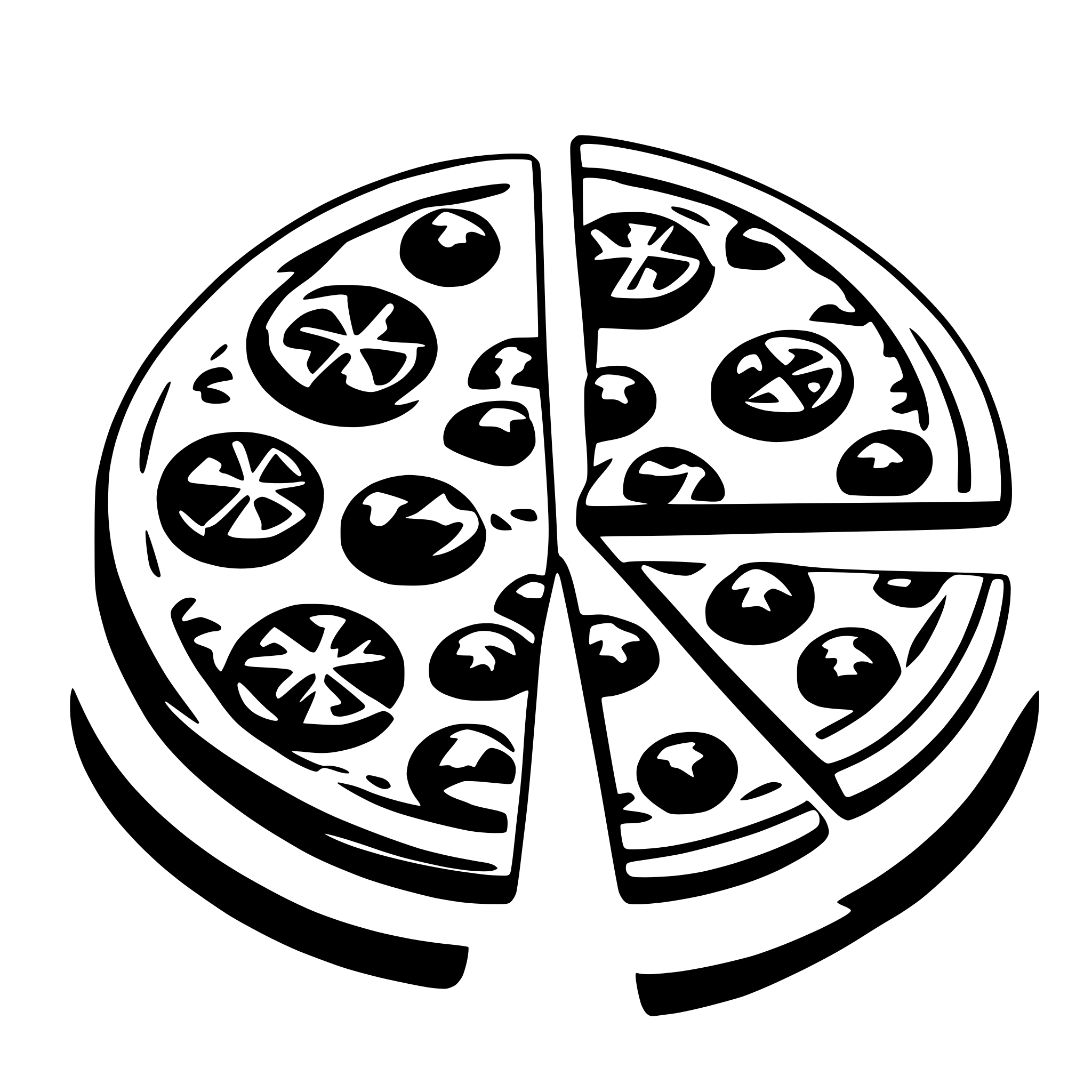AI-generated SVG of 'pizza'