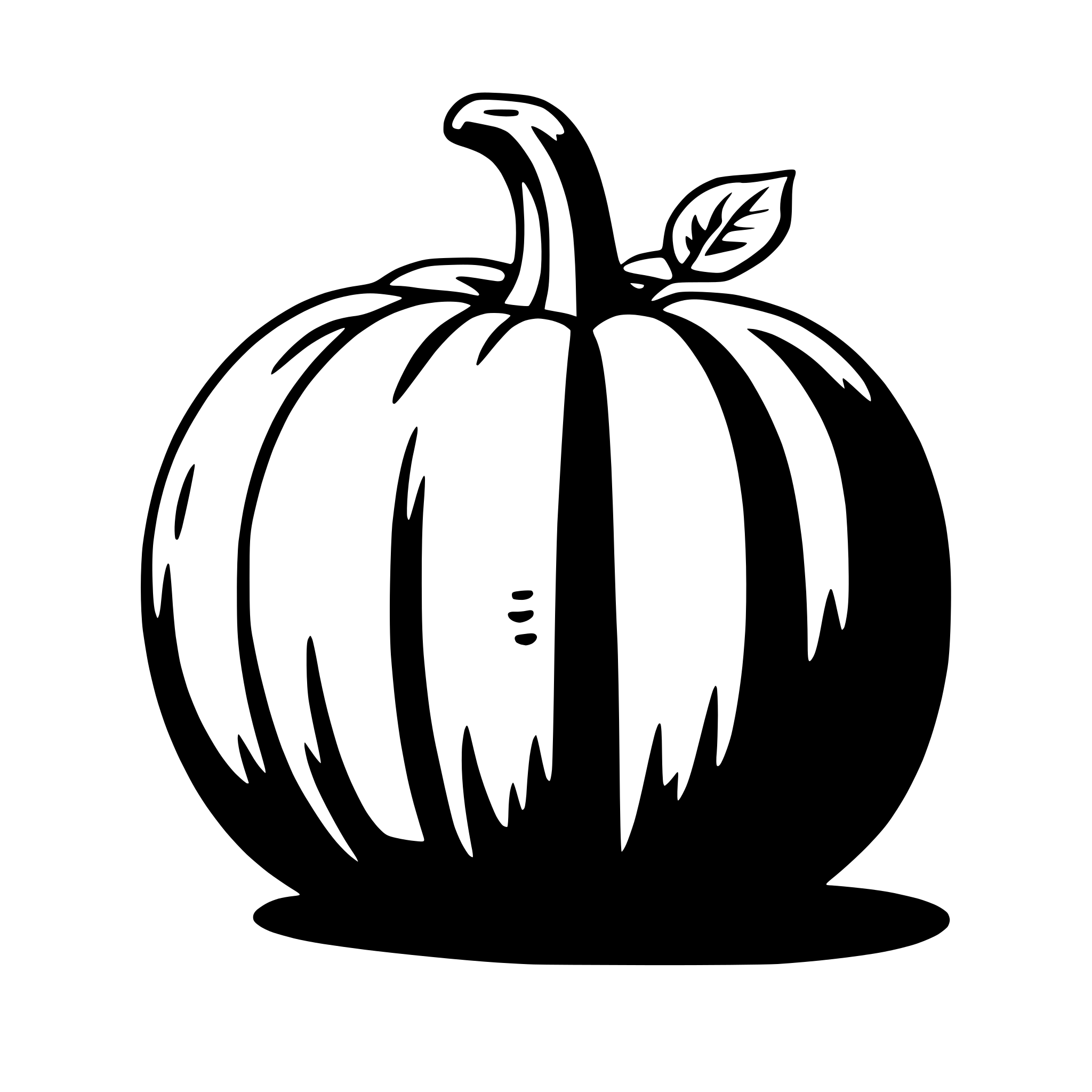 AI-generated SVG of a pumpkin