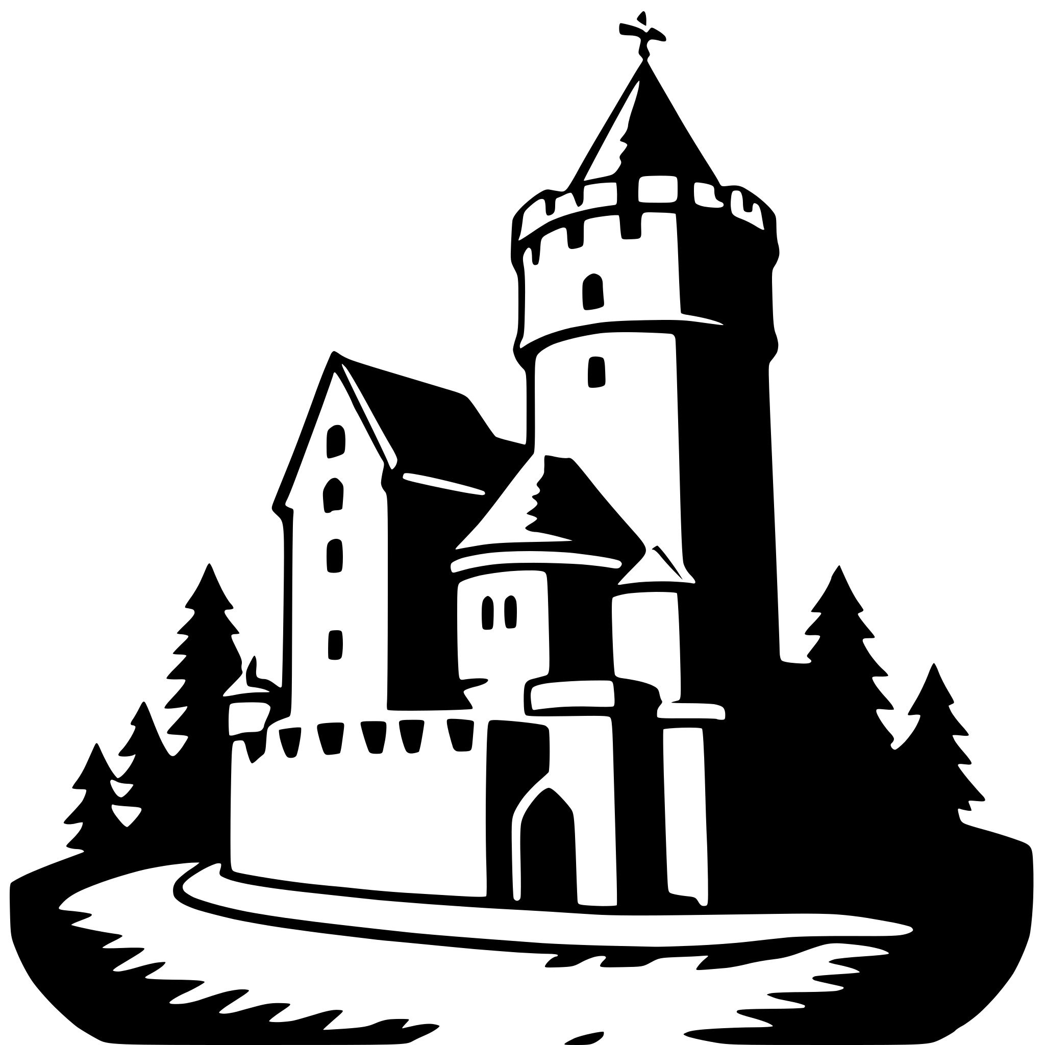 AI-generated SVG of a bran castle
