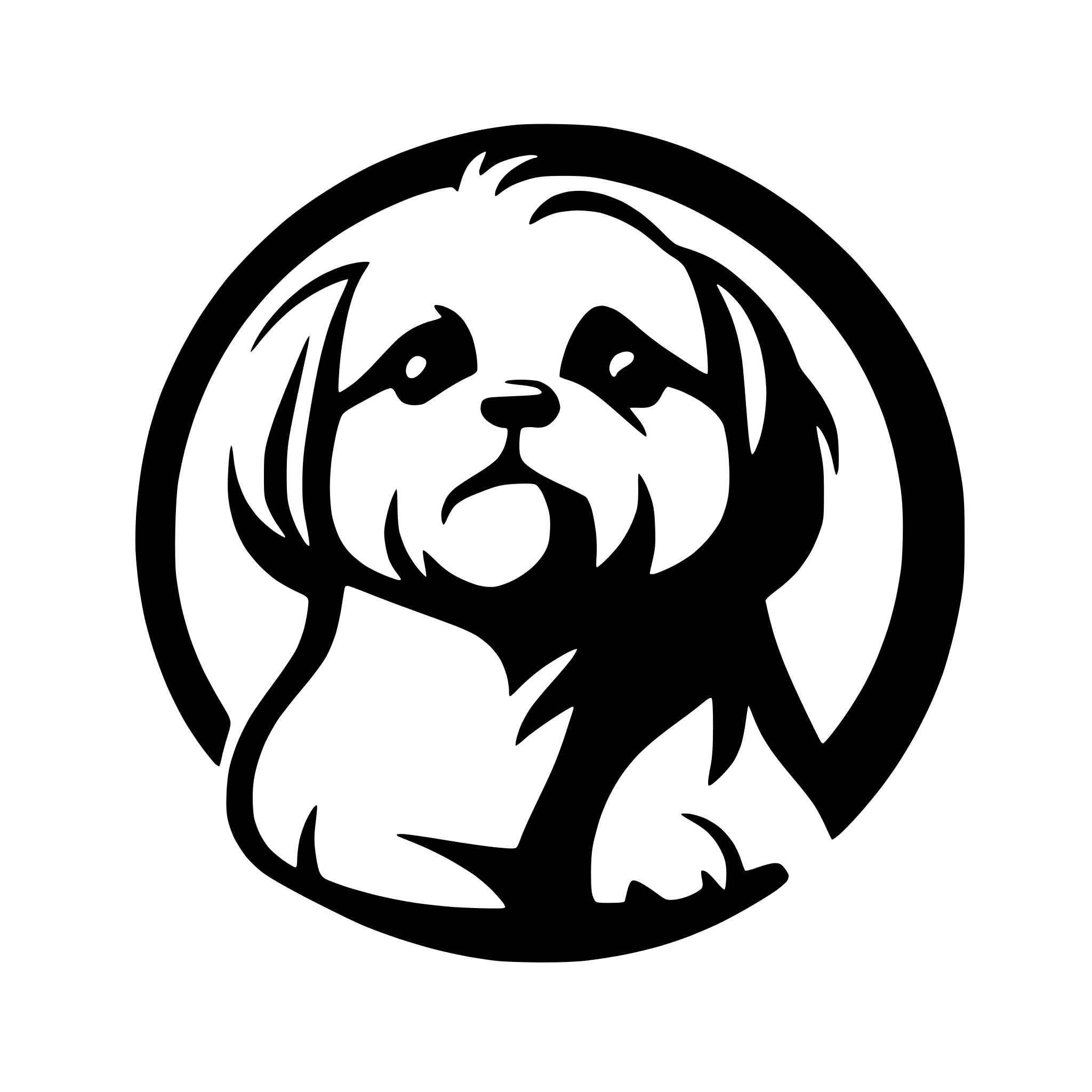 AI-generated SVG of 'shih tzu sweet face'
