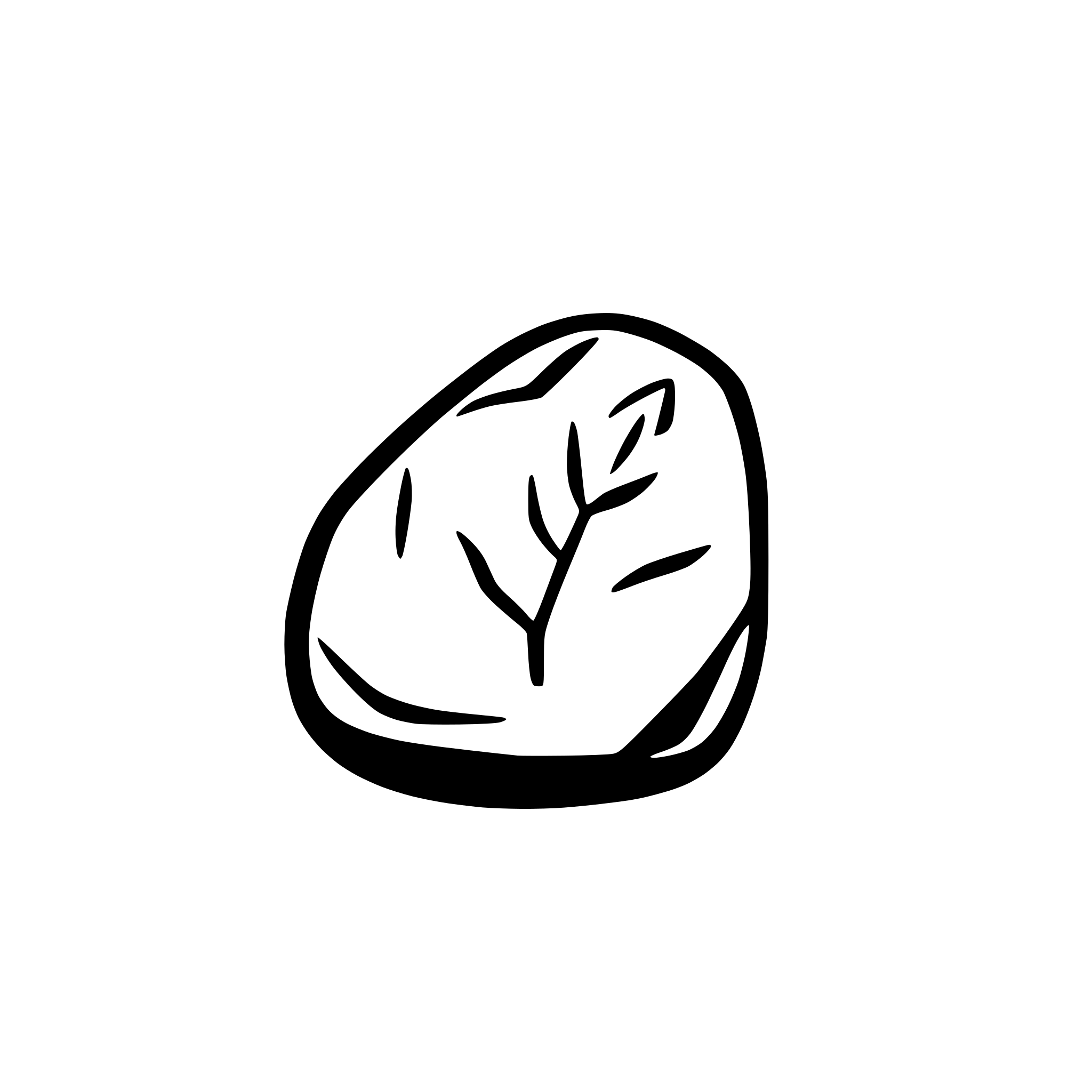 AI-generated SVG of 'Pen writing on a boulder'