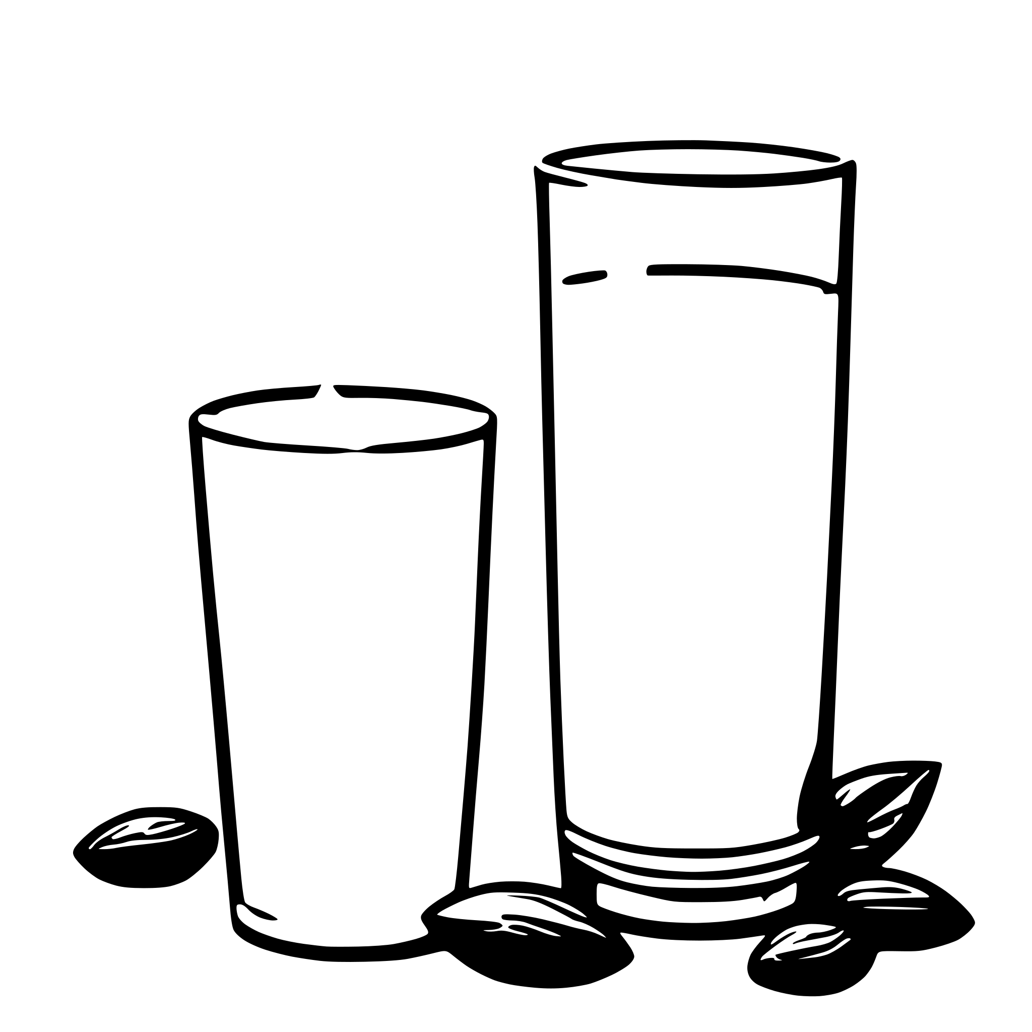 AI-generated SVG of a almond milk