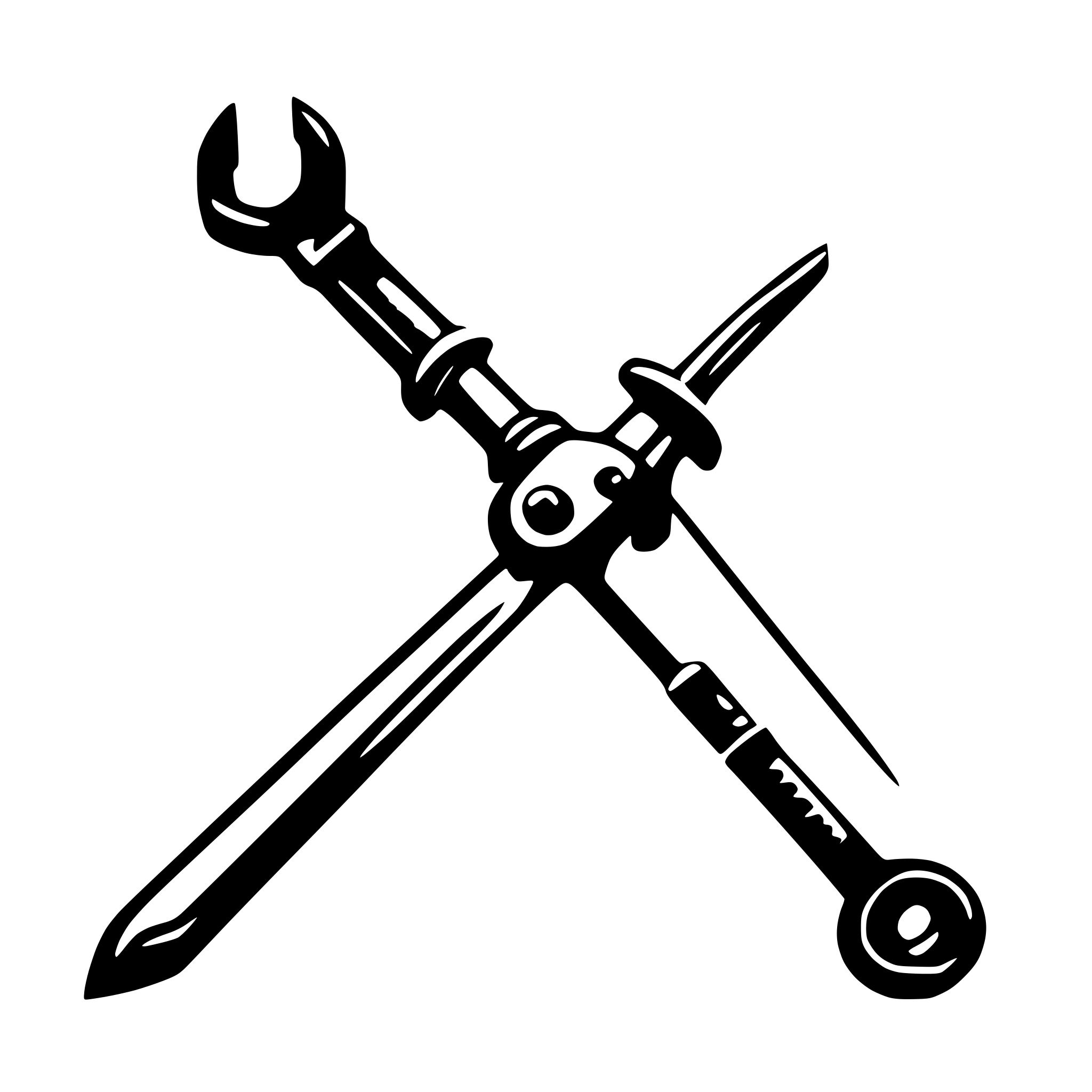 AI-generated SVG of a bolt cutter