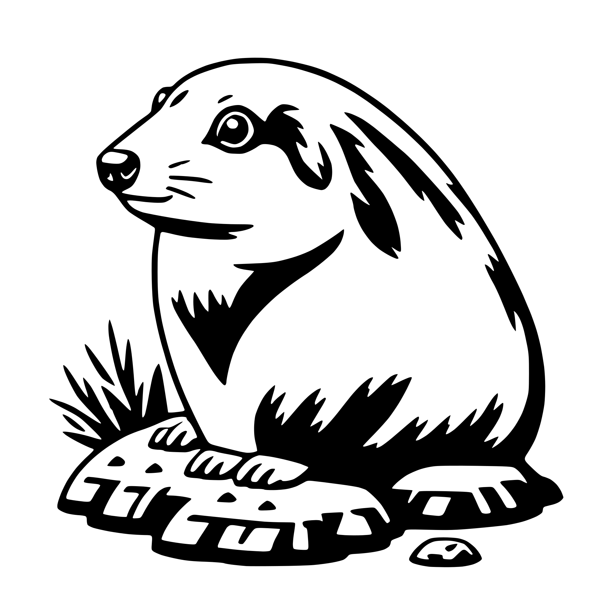 AI-generated SVG of 'lemming'