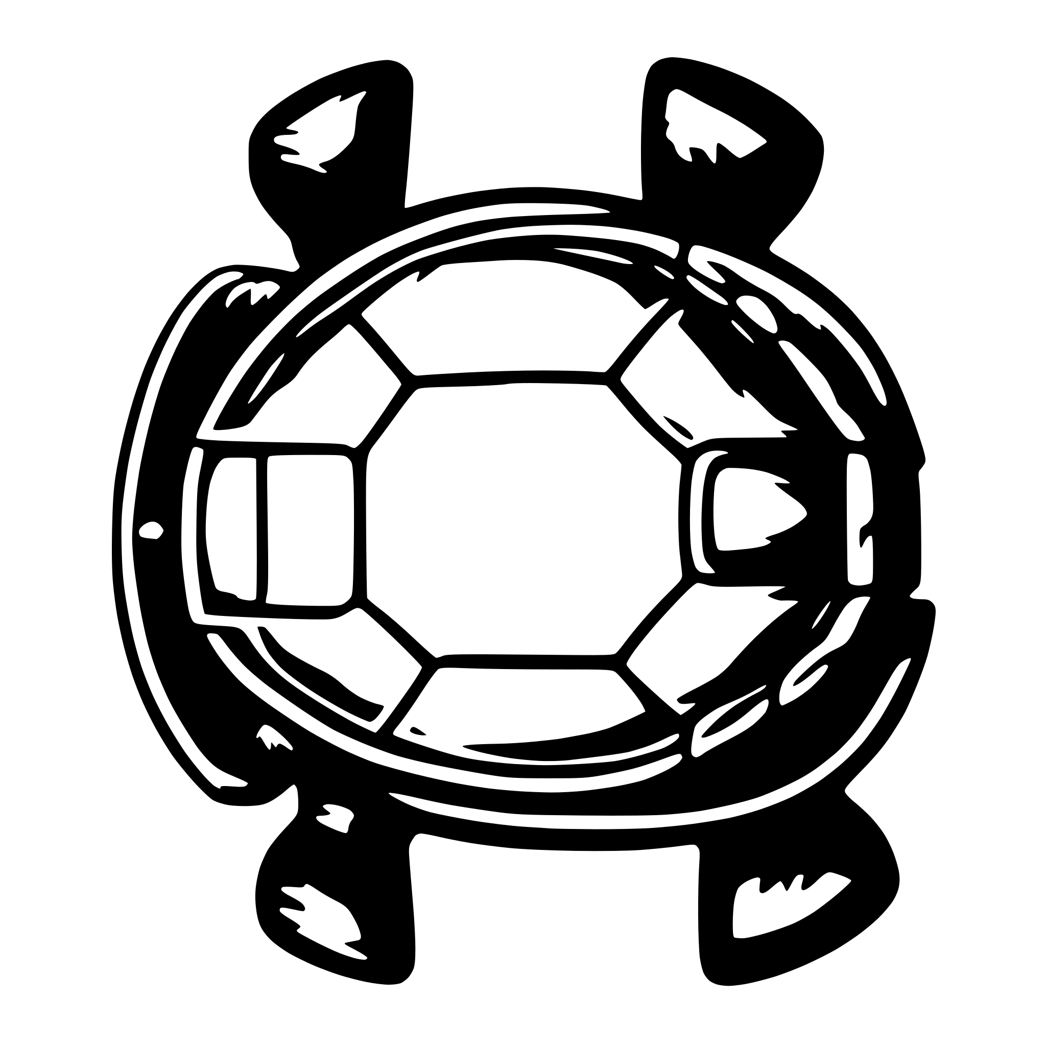 AI-generated SVG of 'turtle shell with single belt'
