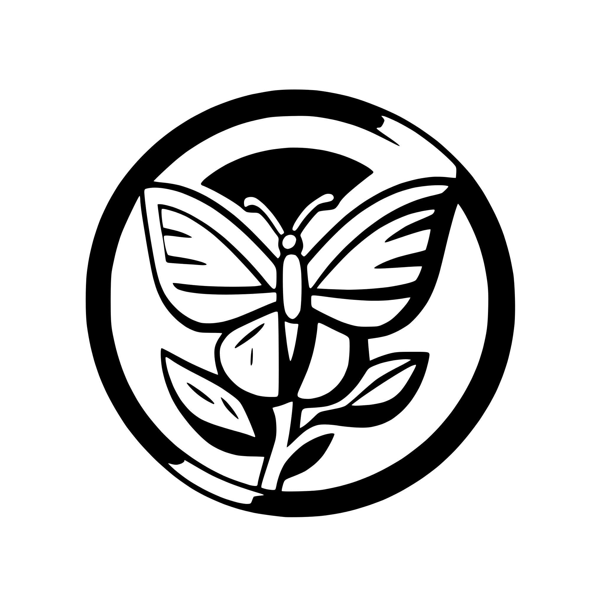 AI-generated SVG of a minimalist butterfly with curved wings