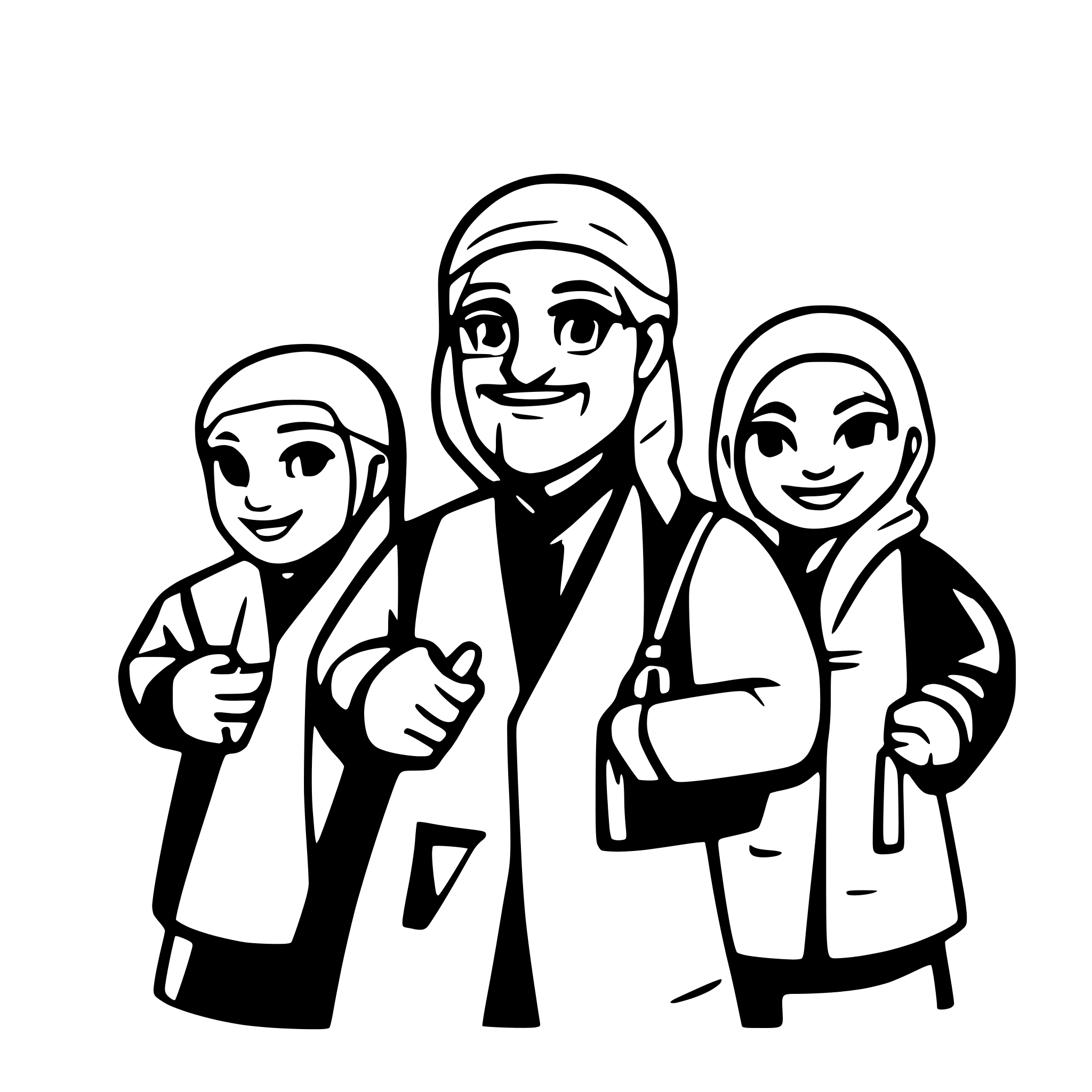 AI-generated SVG of 'old palestinian men and women'
