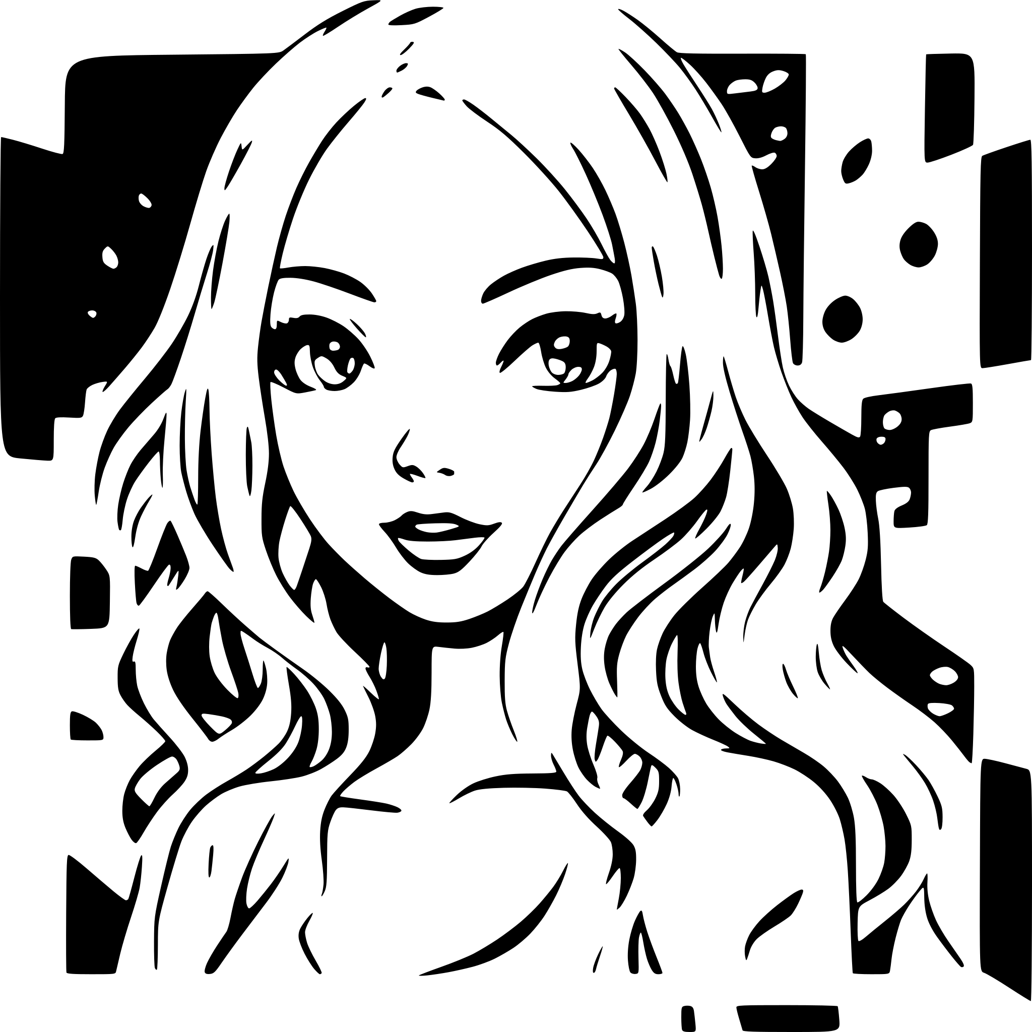 AI-generated SVG of 'un modelo vituber'