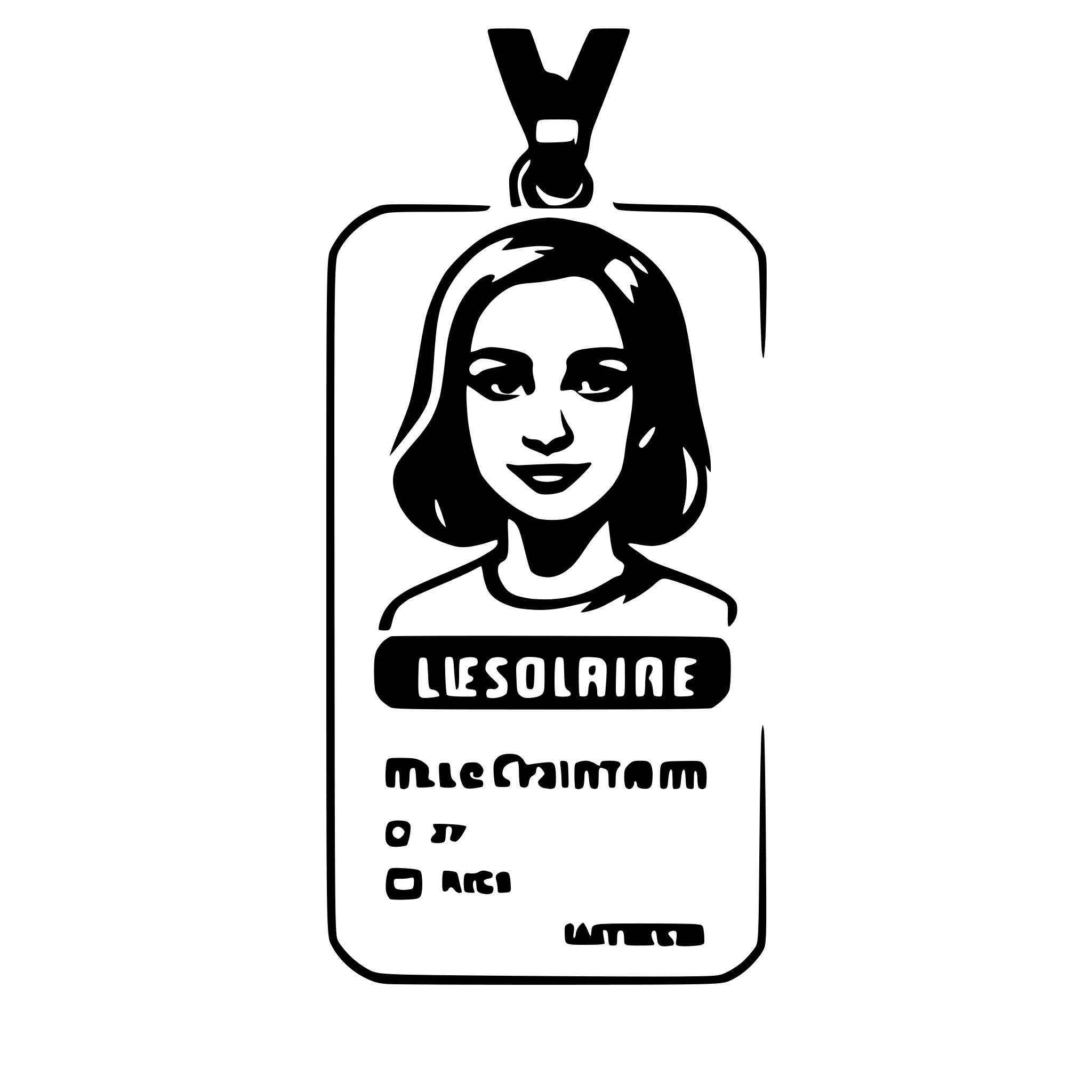AI-generated SVG of 'ID Card'