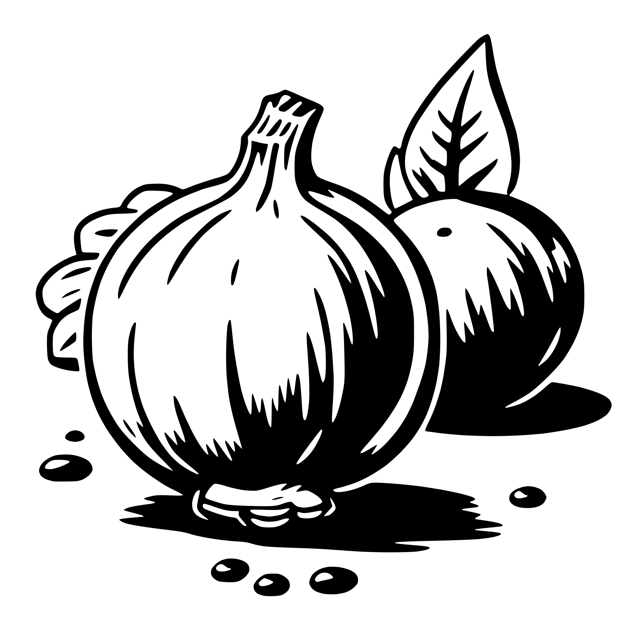AI-generated SVG of 'onion'