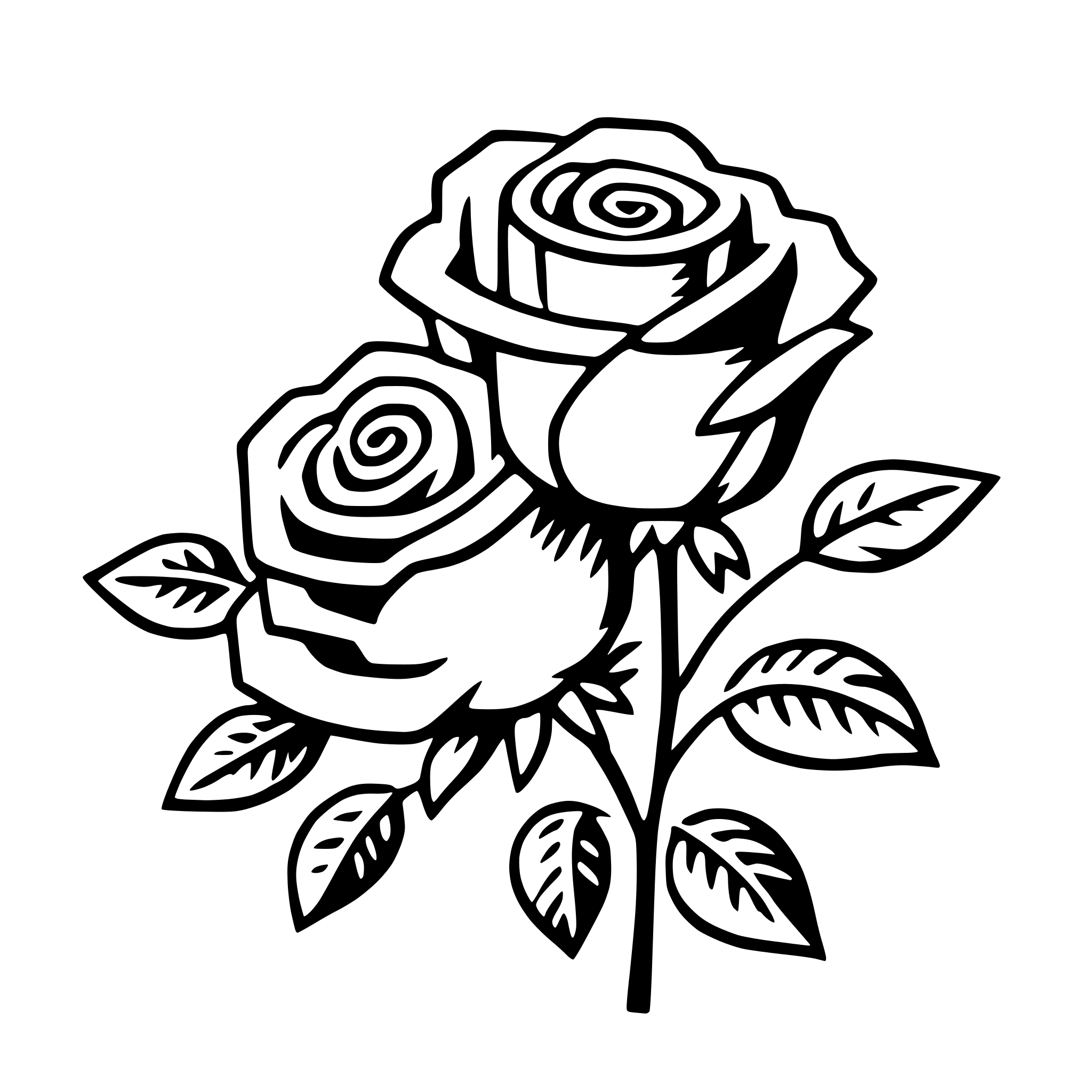 AI-generated SVG of a roses