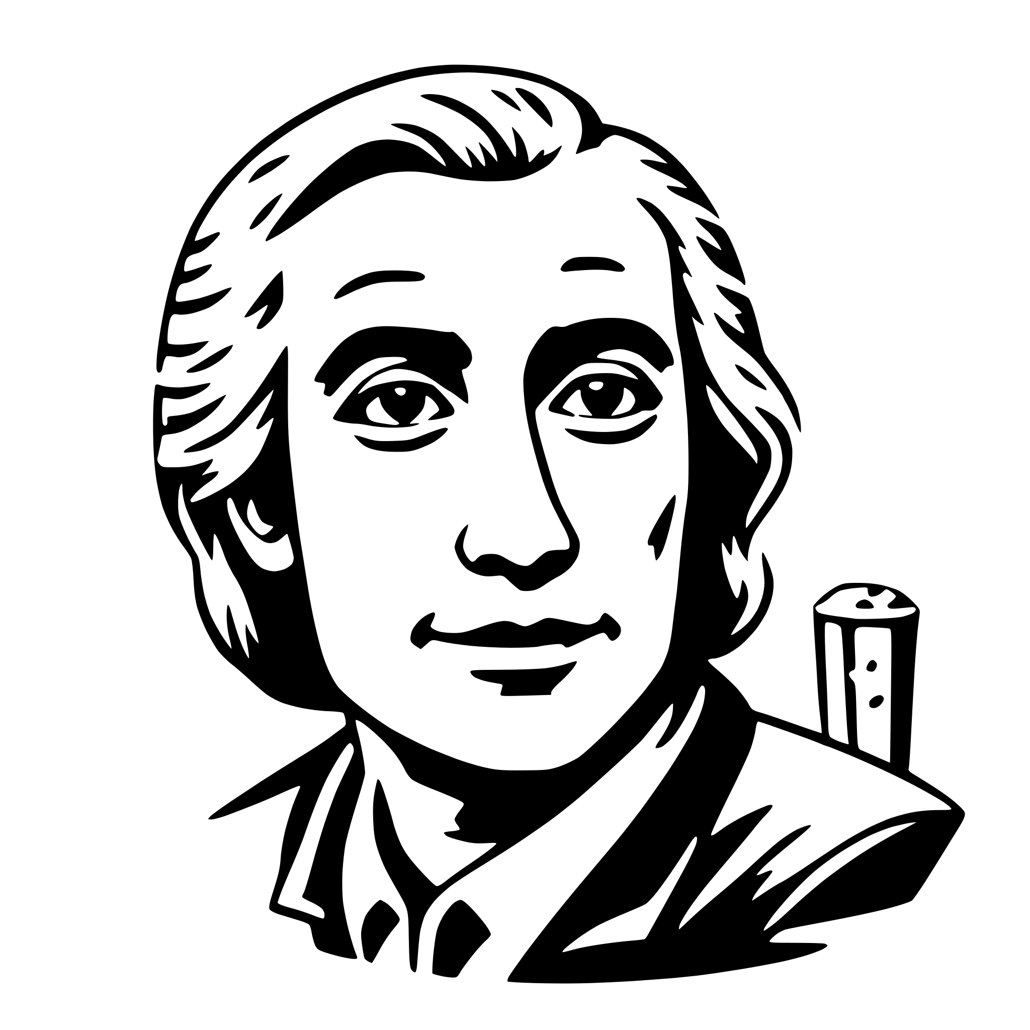 AI-generated SVG of a dagda