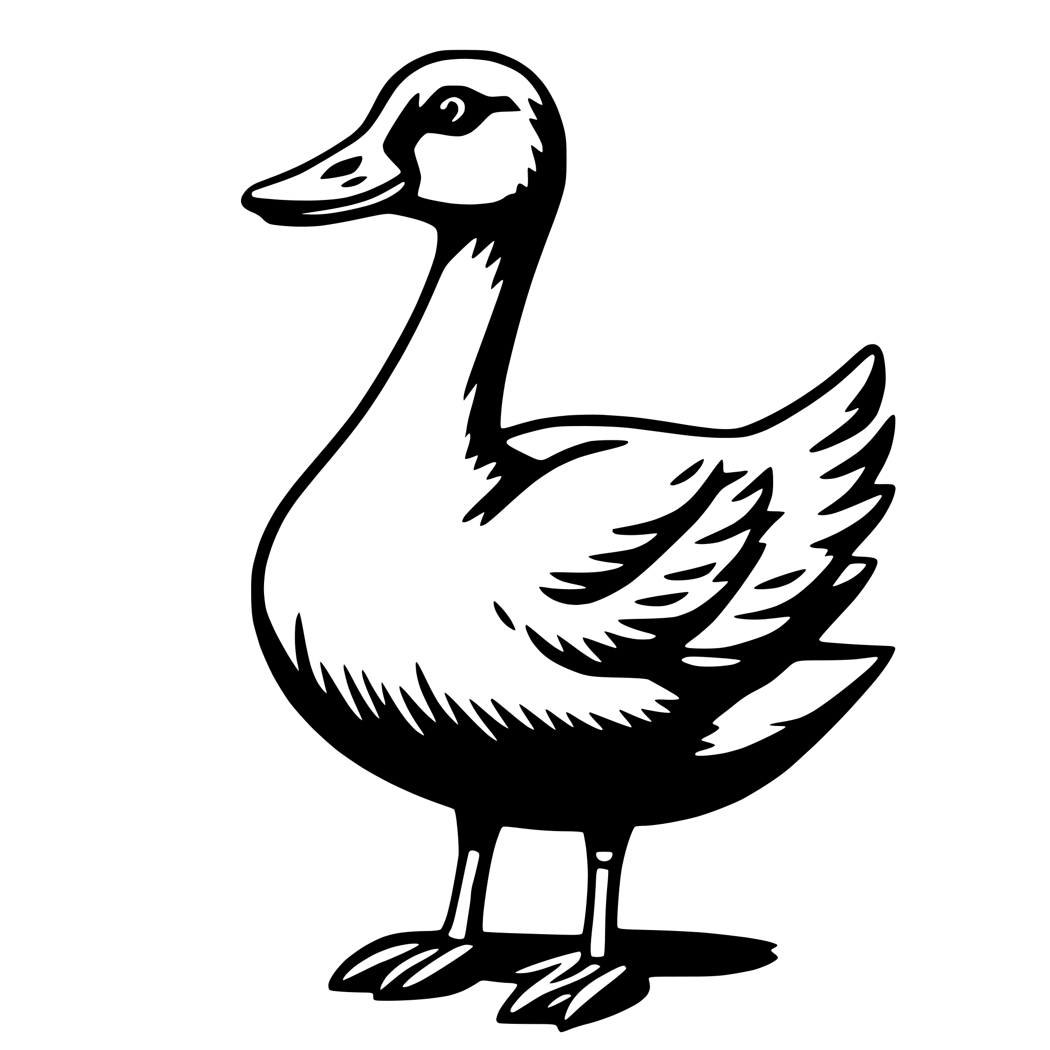 AI-generated SVG of a goose