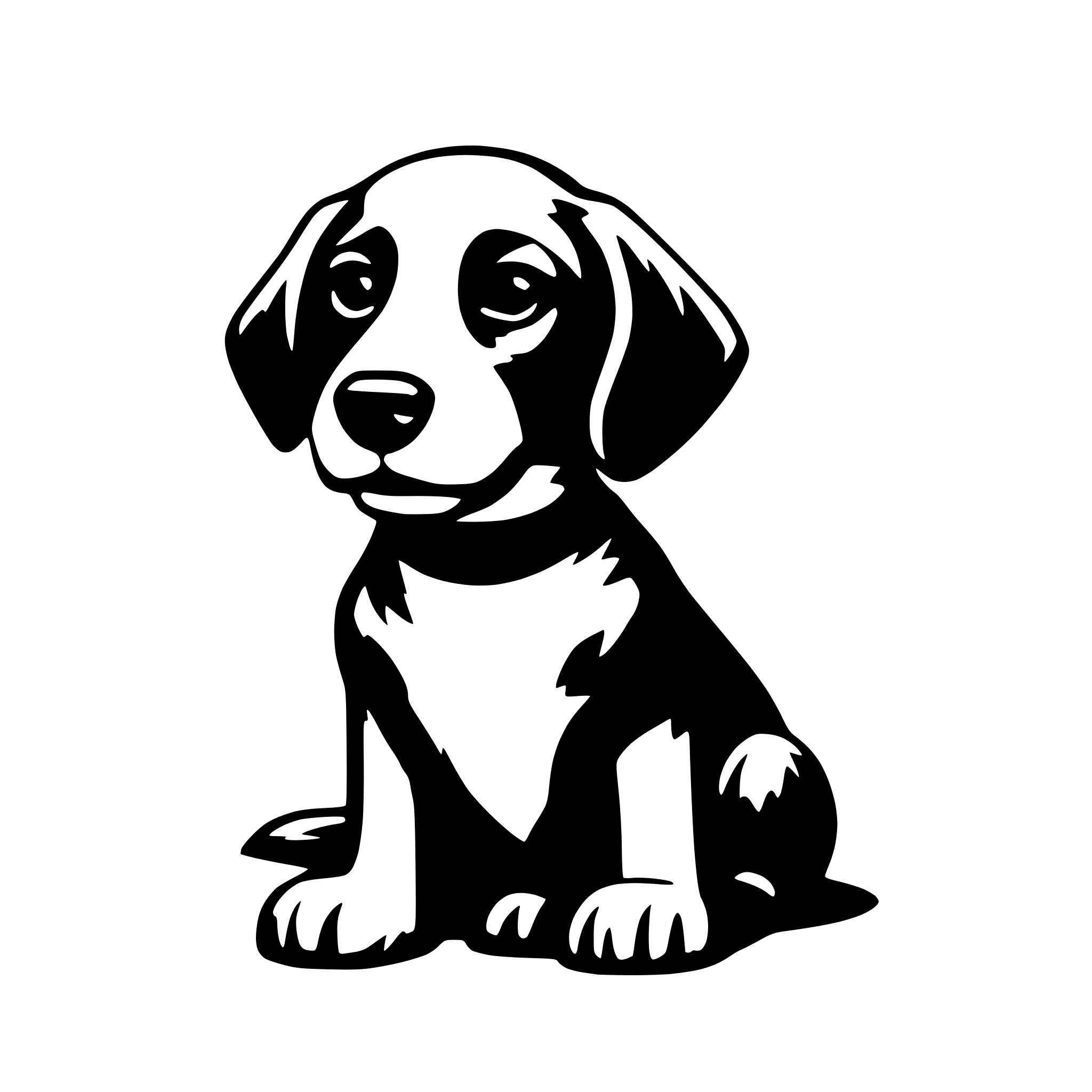AI-generated SVG of a dog
