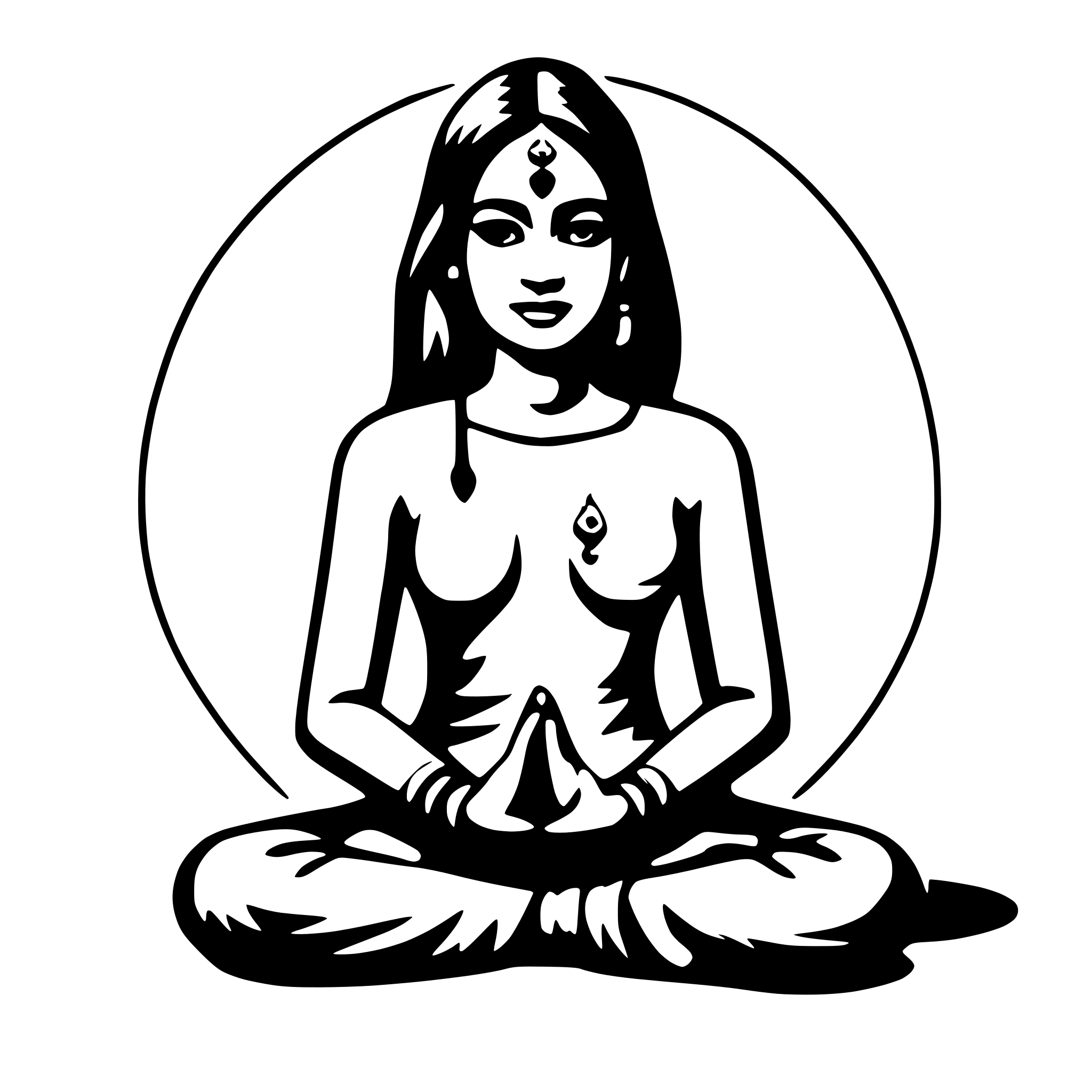 AI-generated SVG of 'namaste'