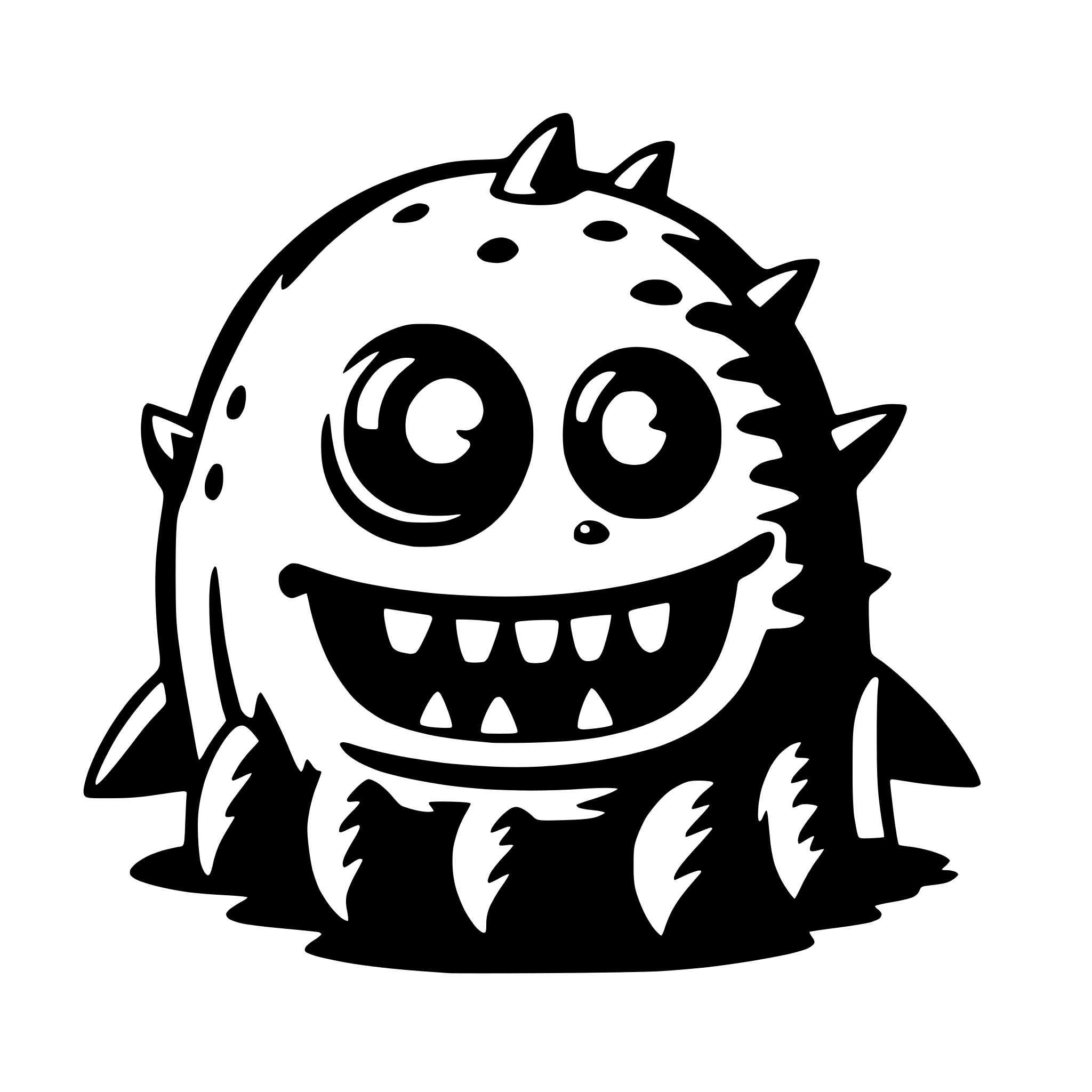 AI-generated SVG of a monster