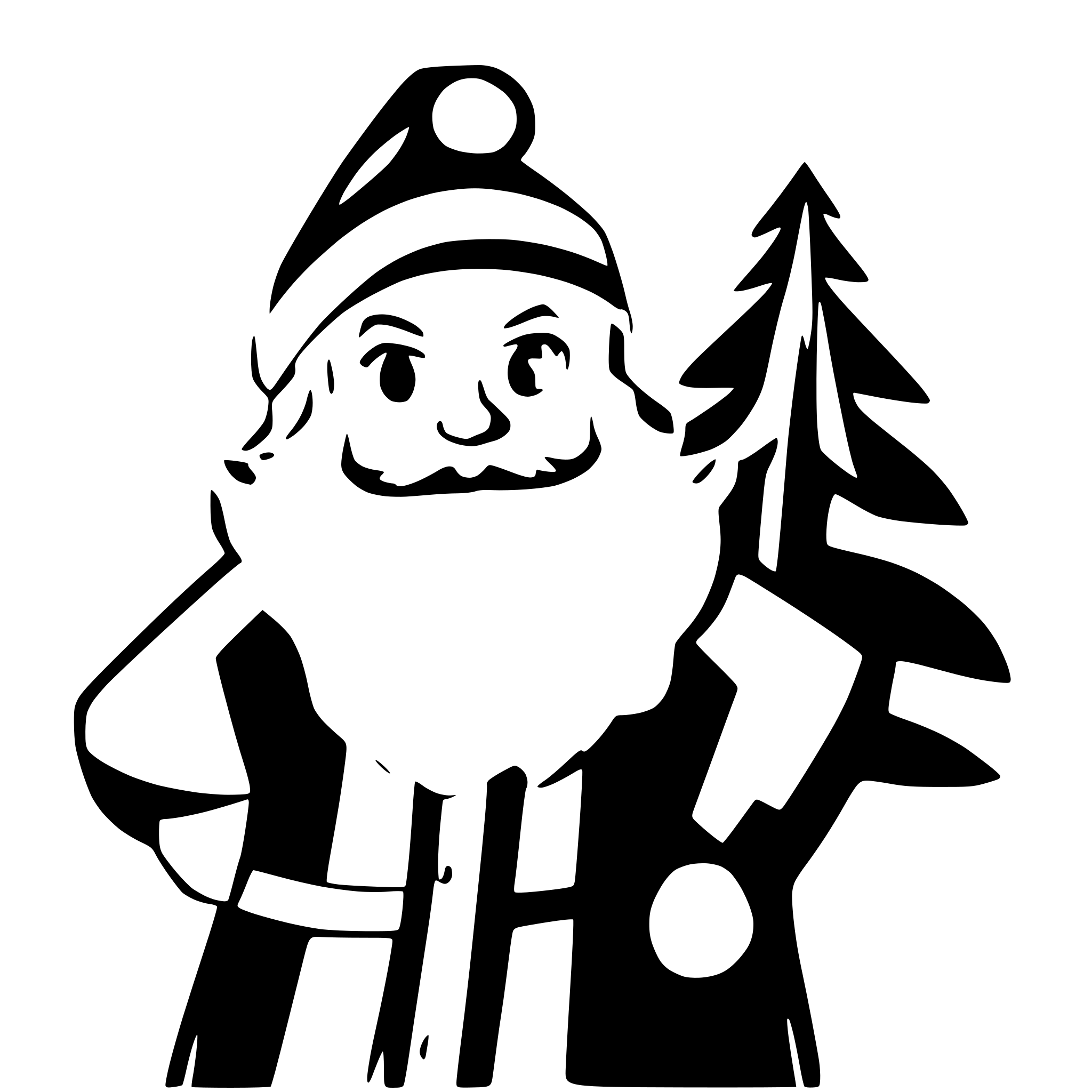 AI-generated SVG of a santa claus with beard