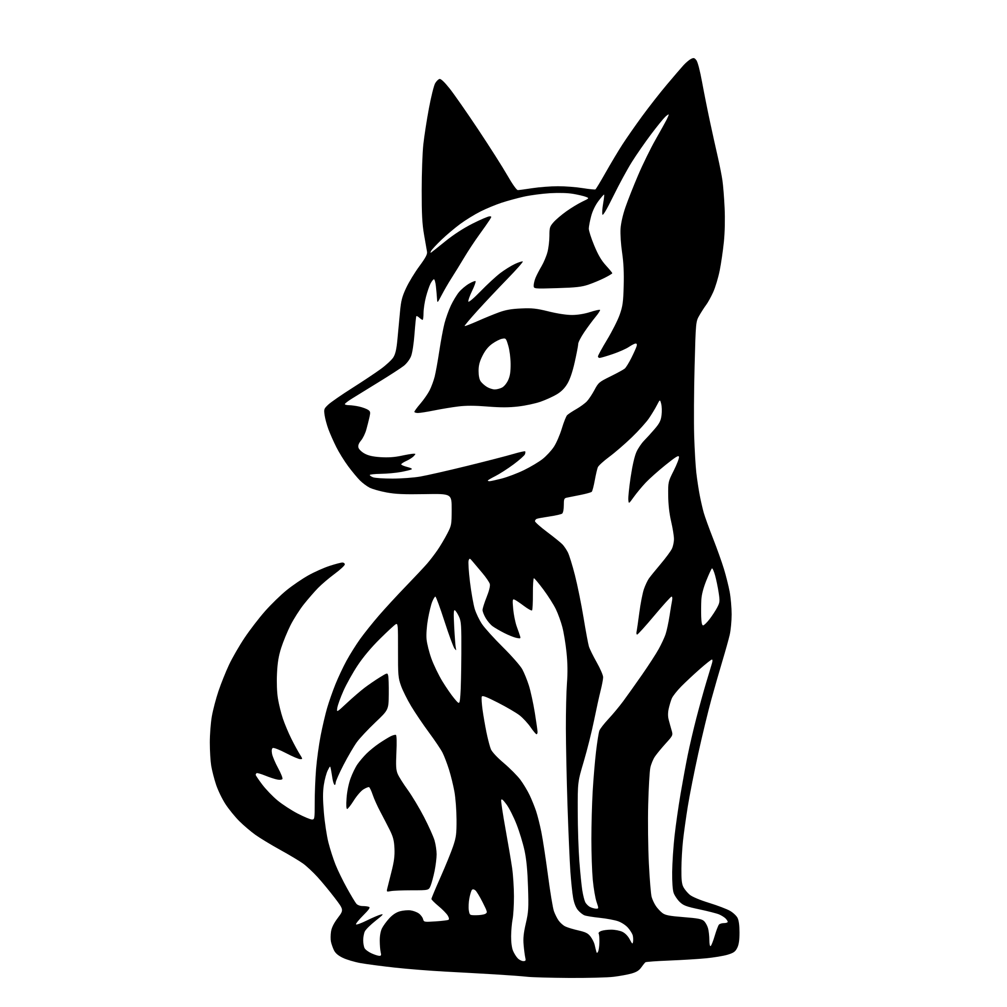 AI-generated SVG of a dogpool and deadpool high detail