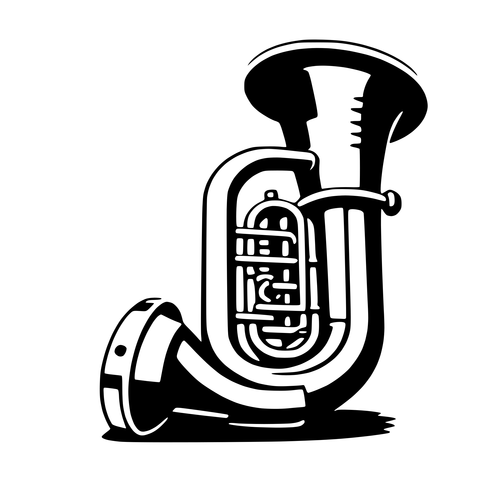 AI-generated SVG of 'tuba'