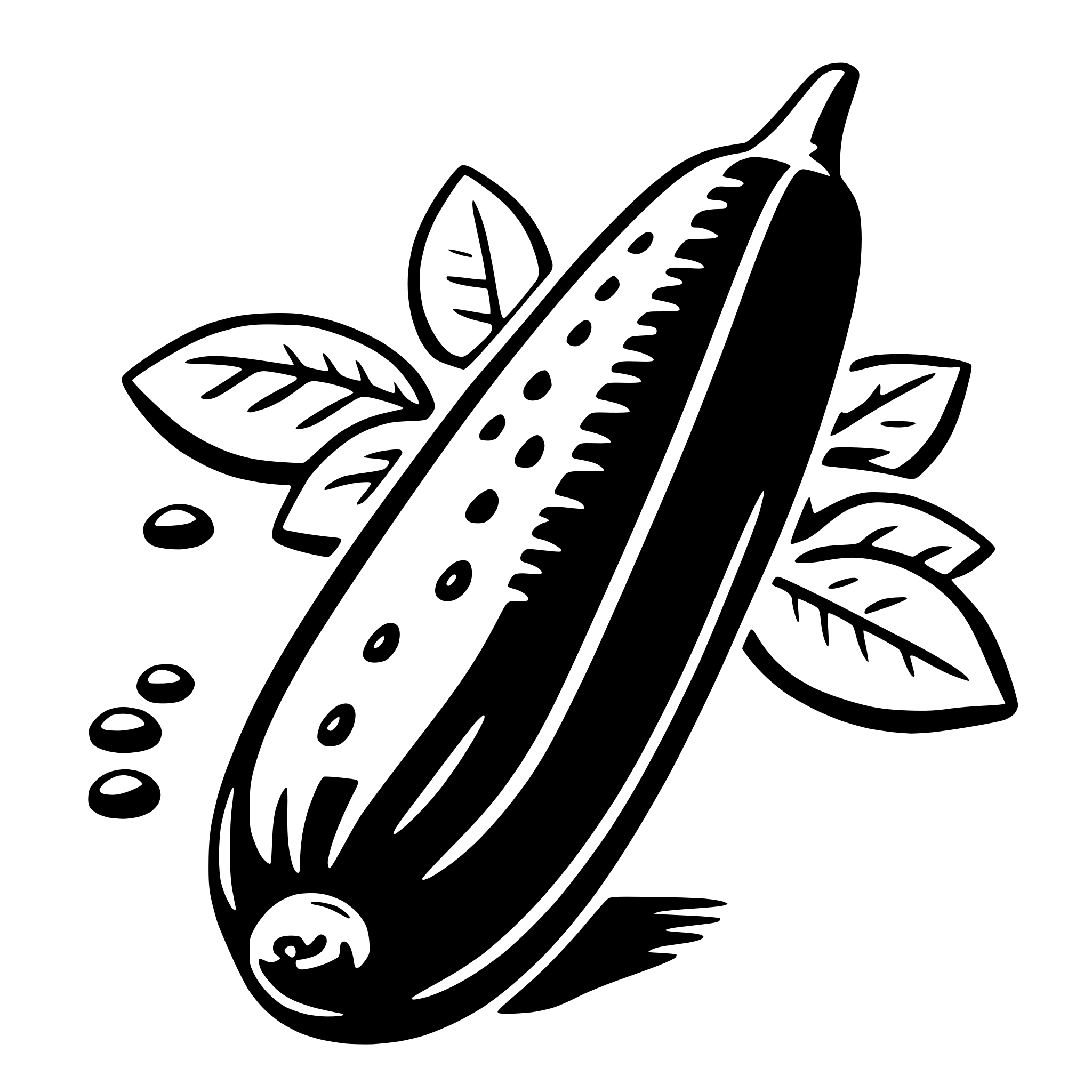 AI-generated SVG of a cucumber