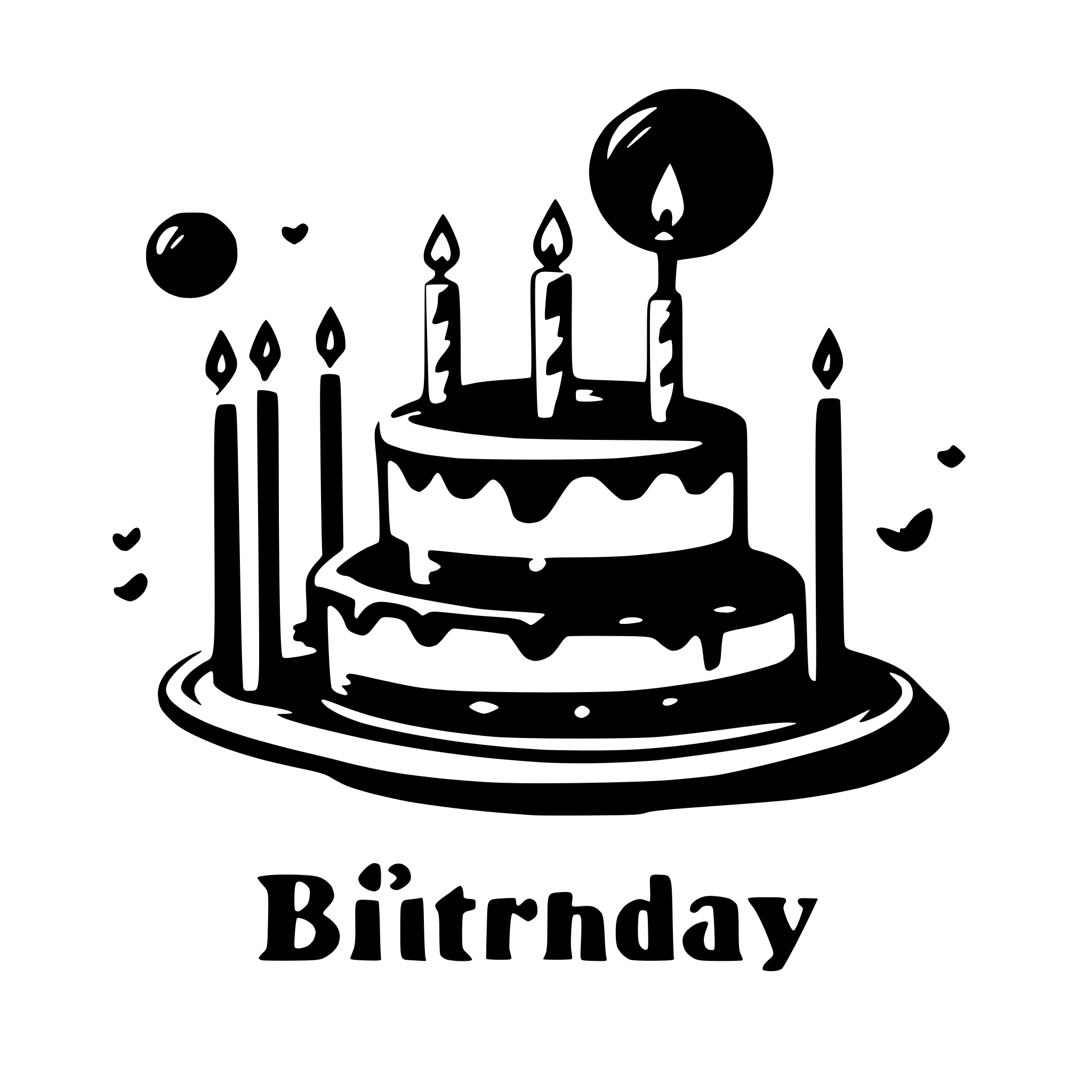 AI-generated SVG of a Happy Birthday