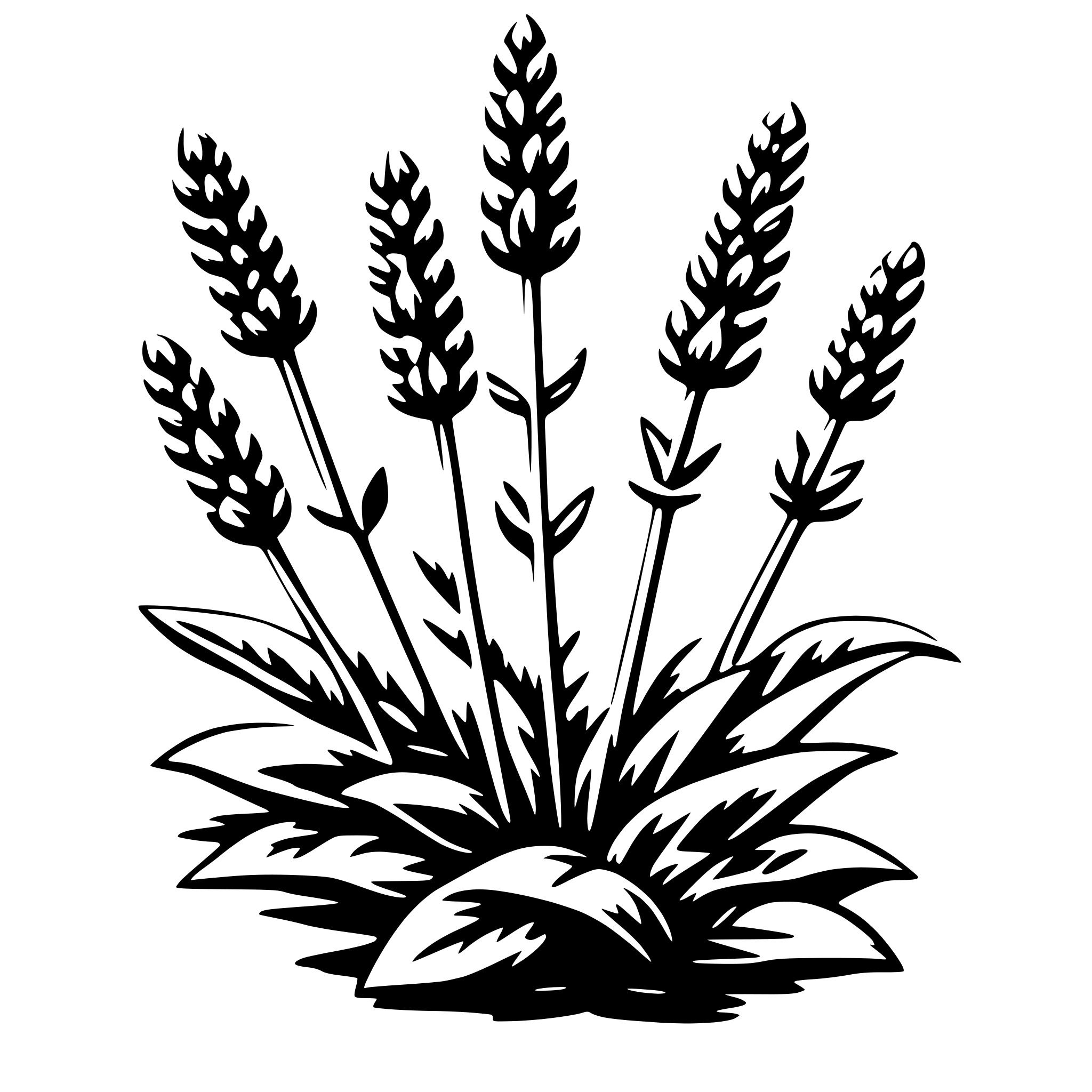 AI-generated SVG of a lavender