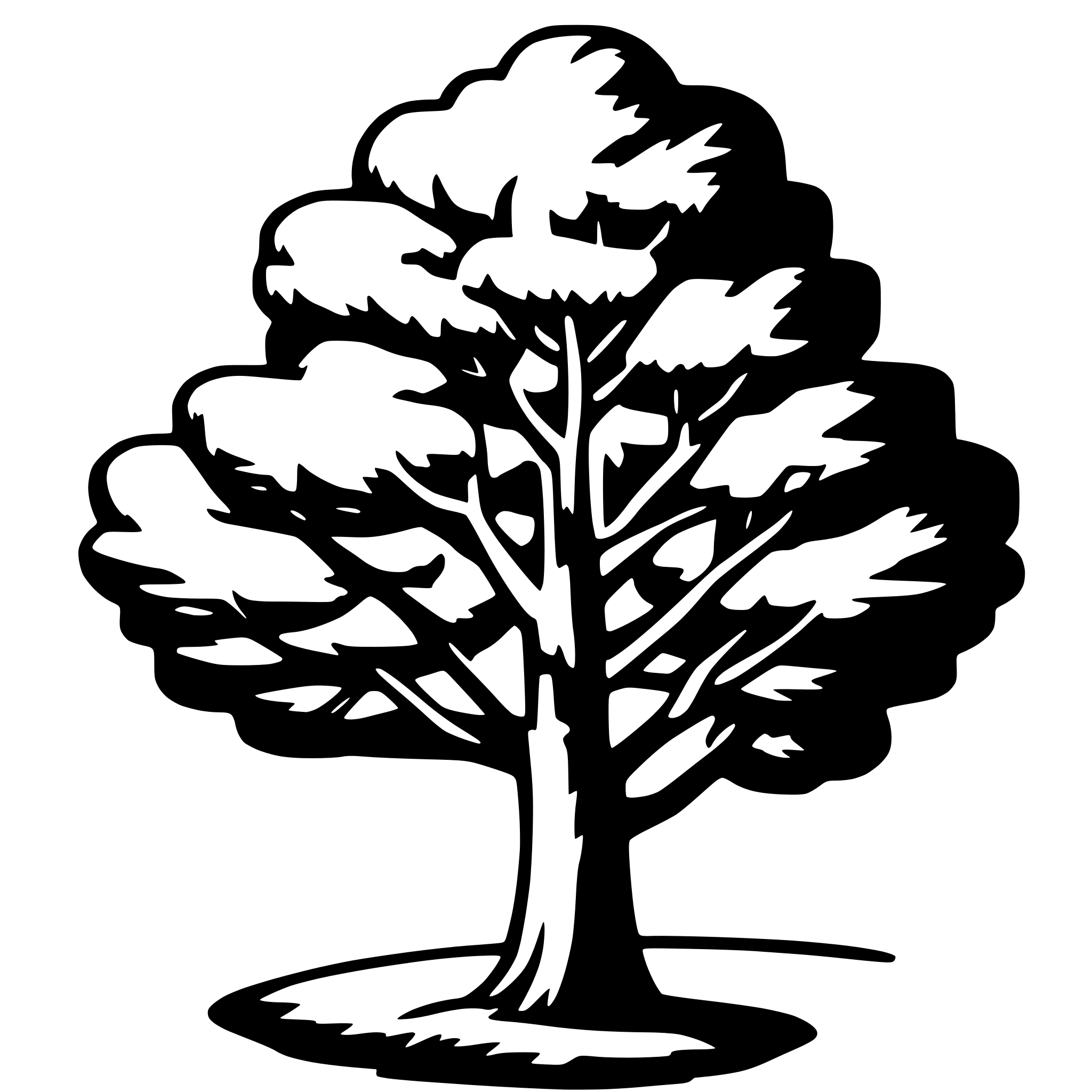 AI-generated SVG of a tree