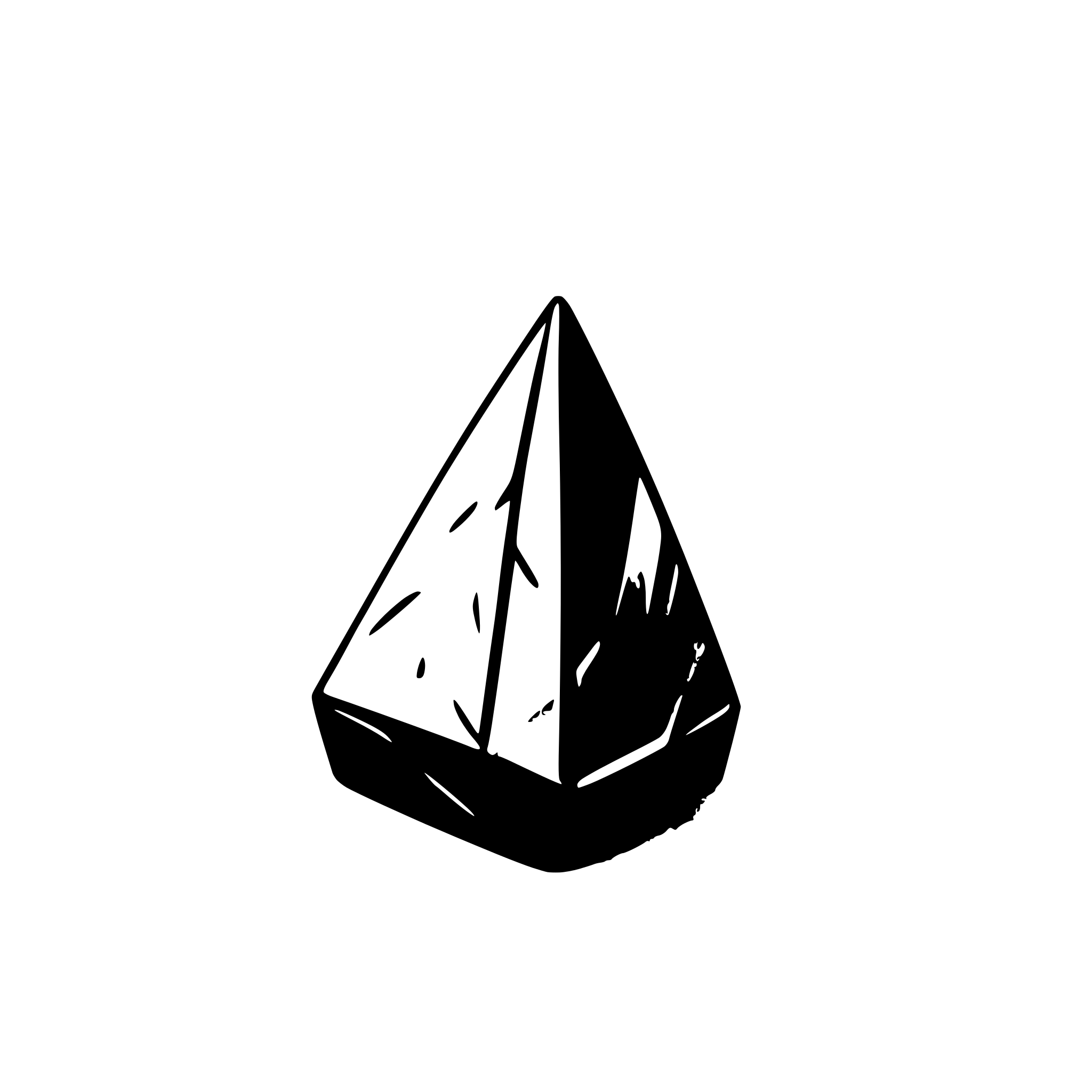AI-generated SVG of a bronze ore in a shape of small square shard, clean patterns, no mess, small holes within the shard