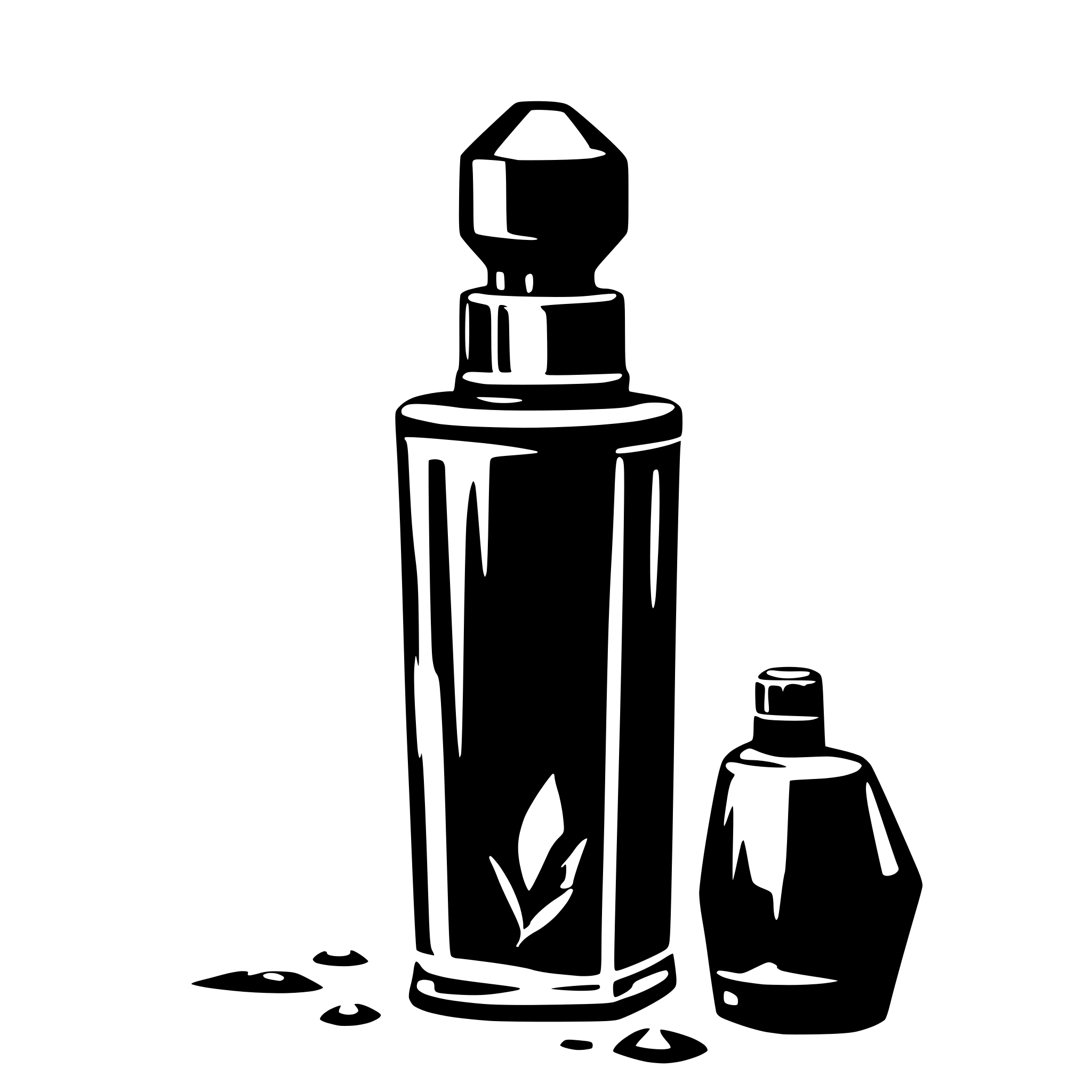 AI-generated SVG of a A broken perfume bottle