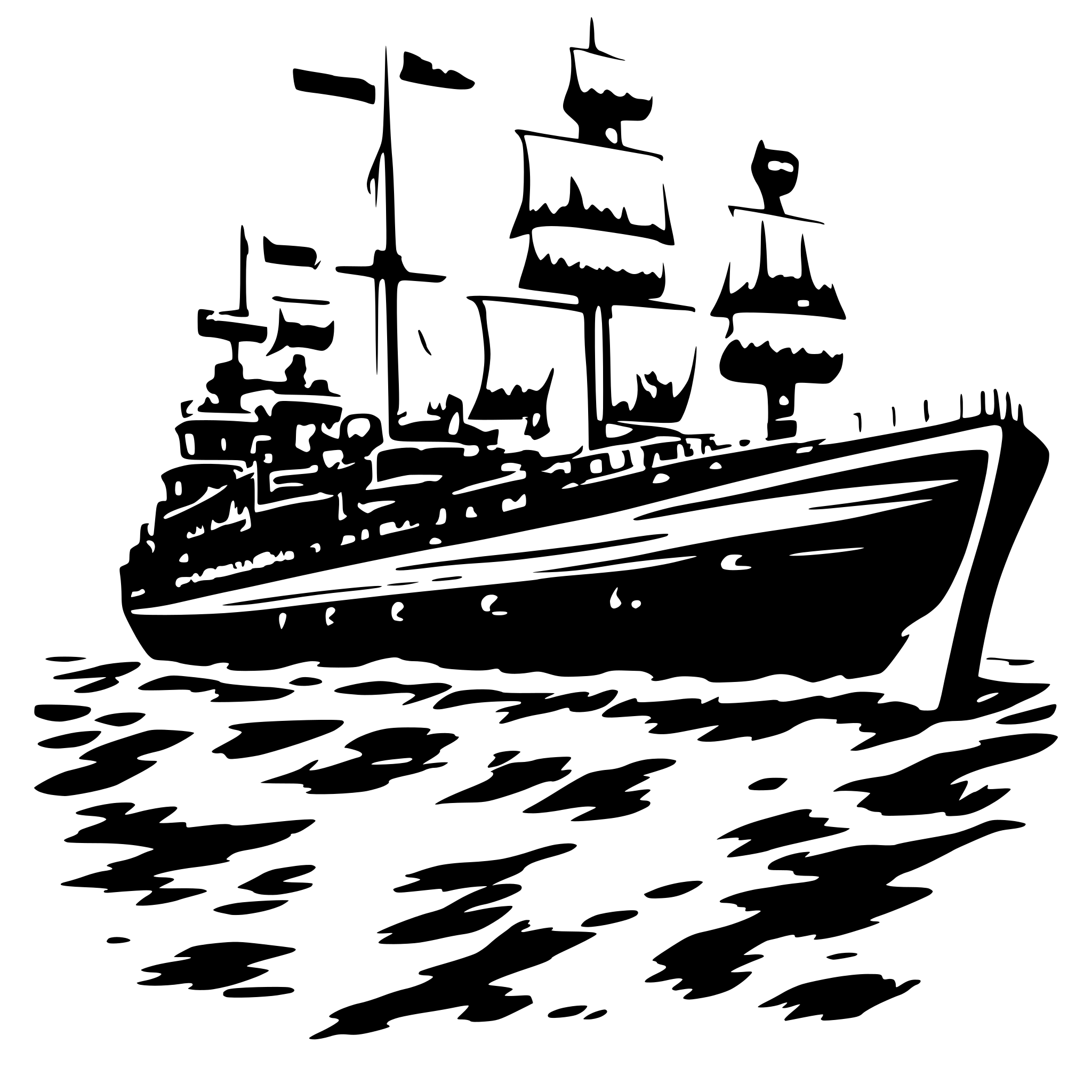 AI-generated SVG of 'ship to be wracked'