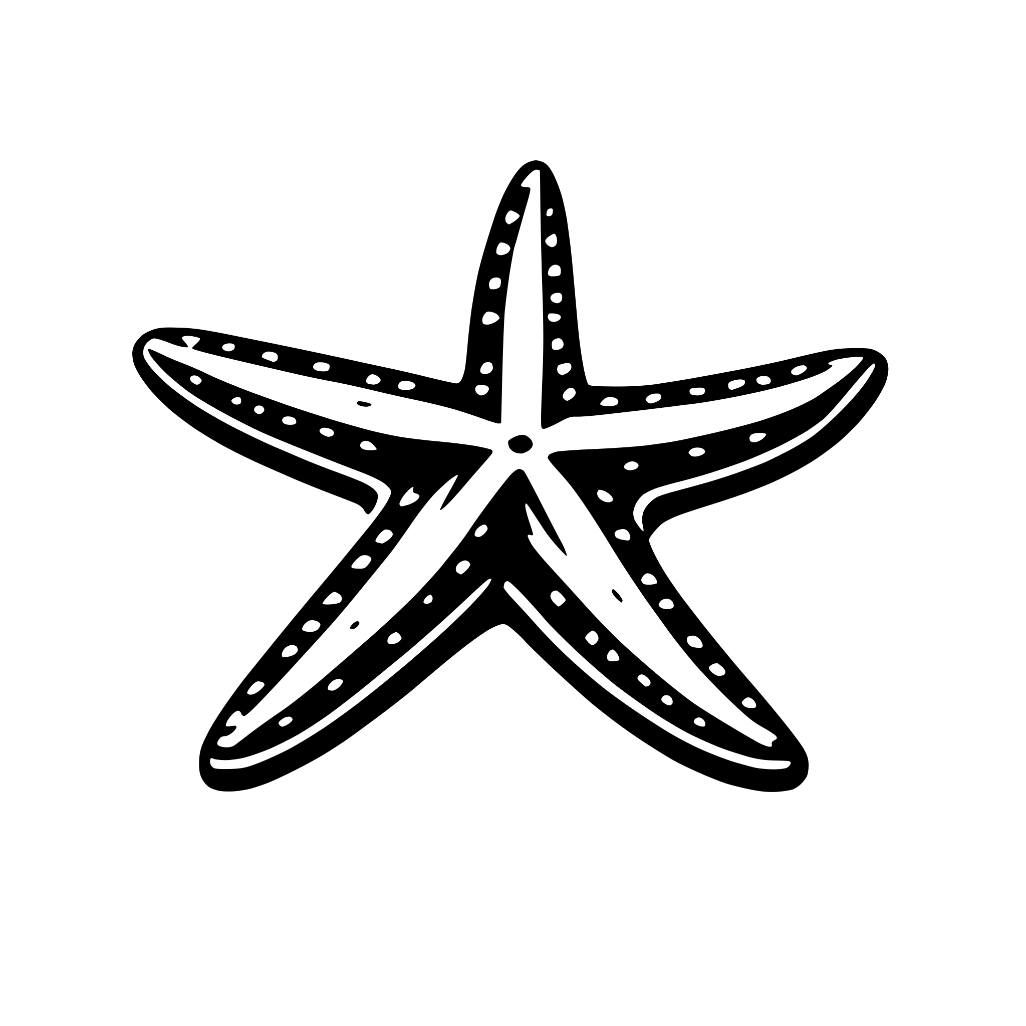 AI-generated SVG of 'starfish on sand'